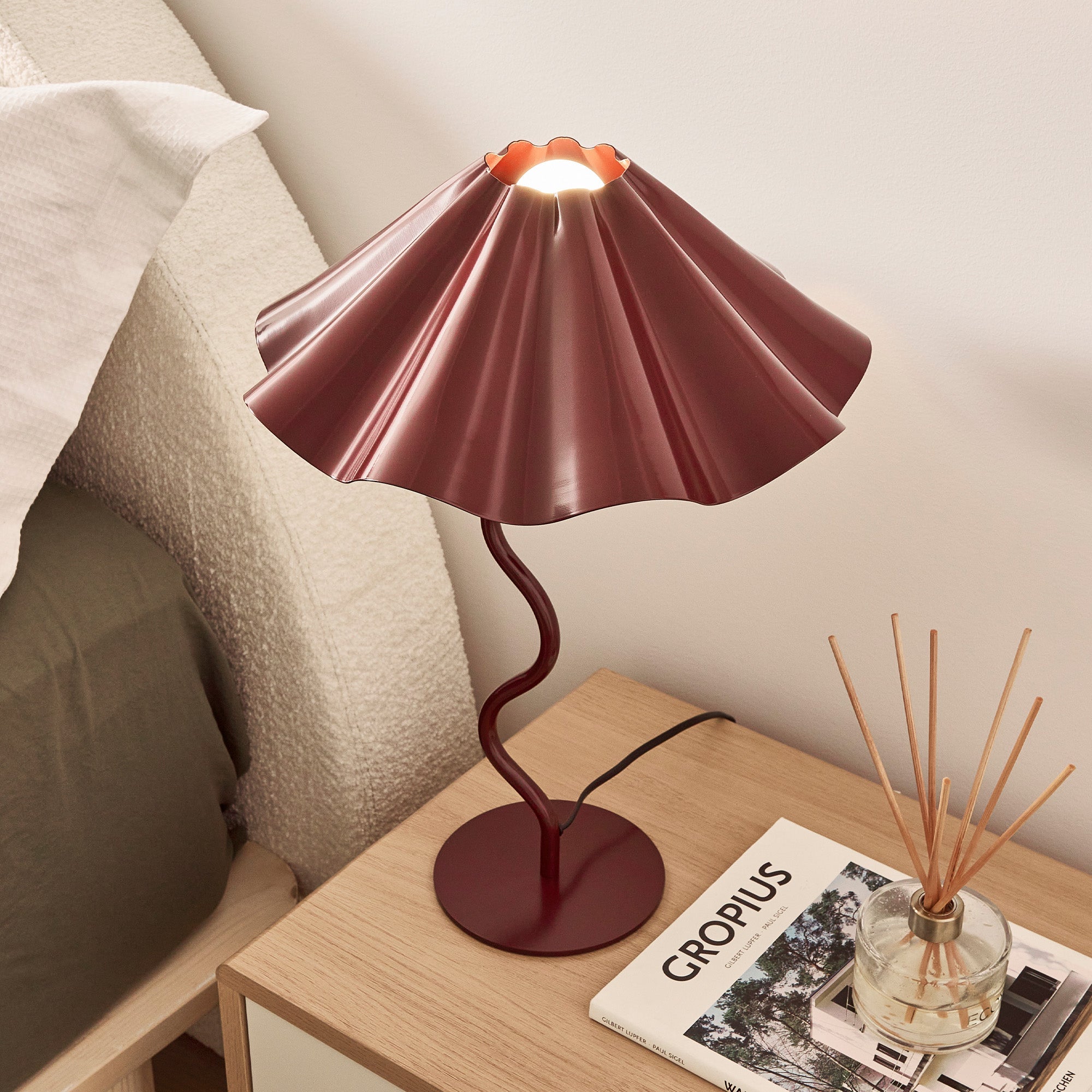 Lola Table Lamp Cabernet