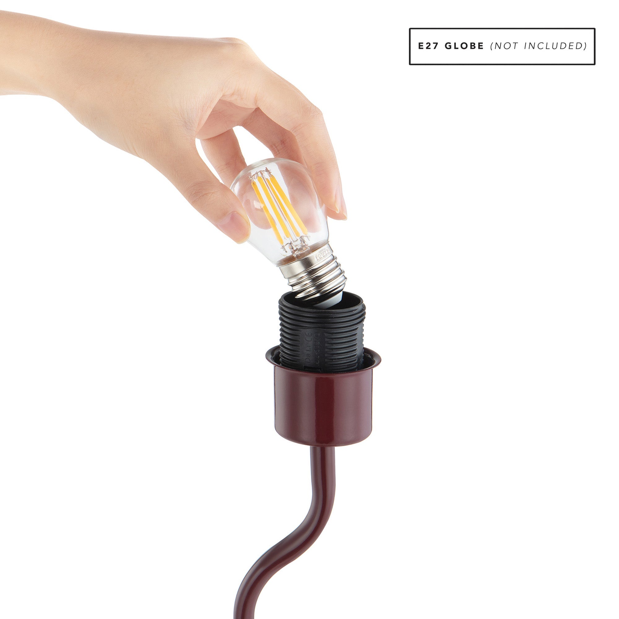 Lola Table Lamp Cabernet