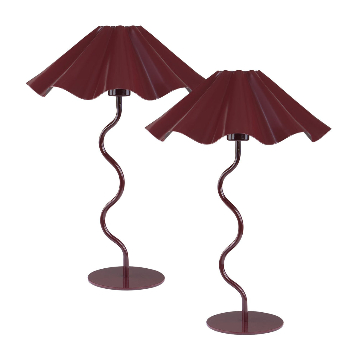 Lola Table Lamp Cabernet (Set of 2)