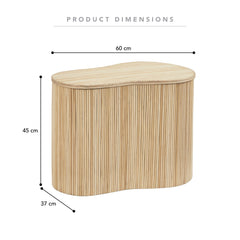 Edo Wave Storage Side Table Large