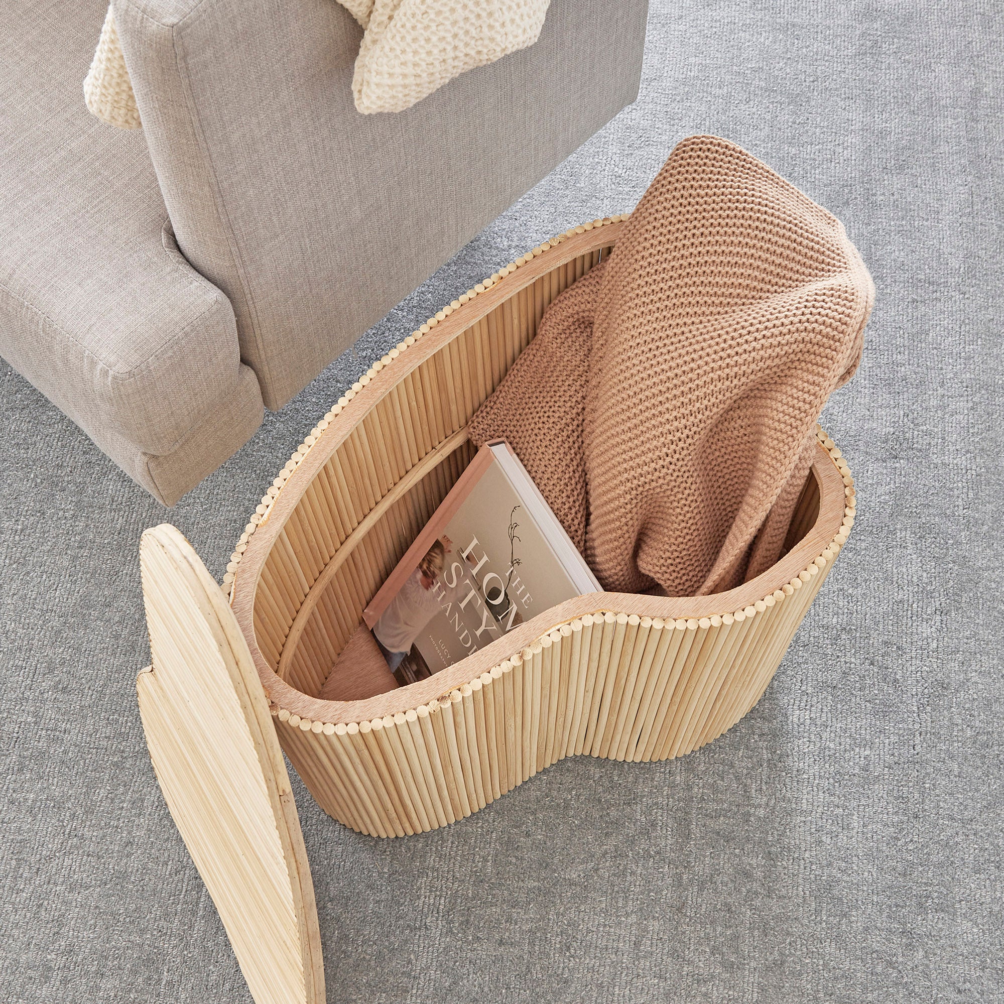 Edo Wave Storage Side Table Small