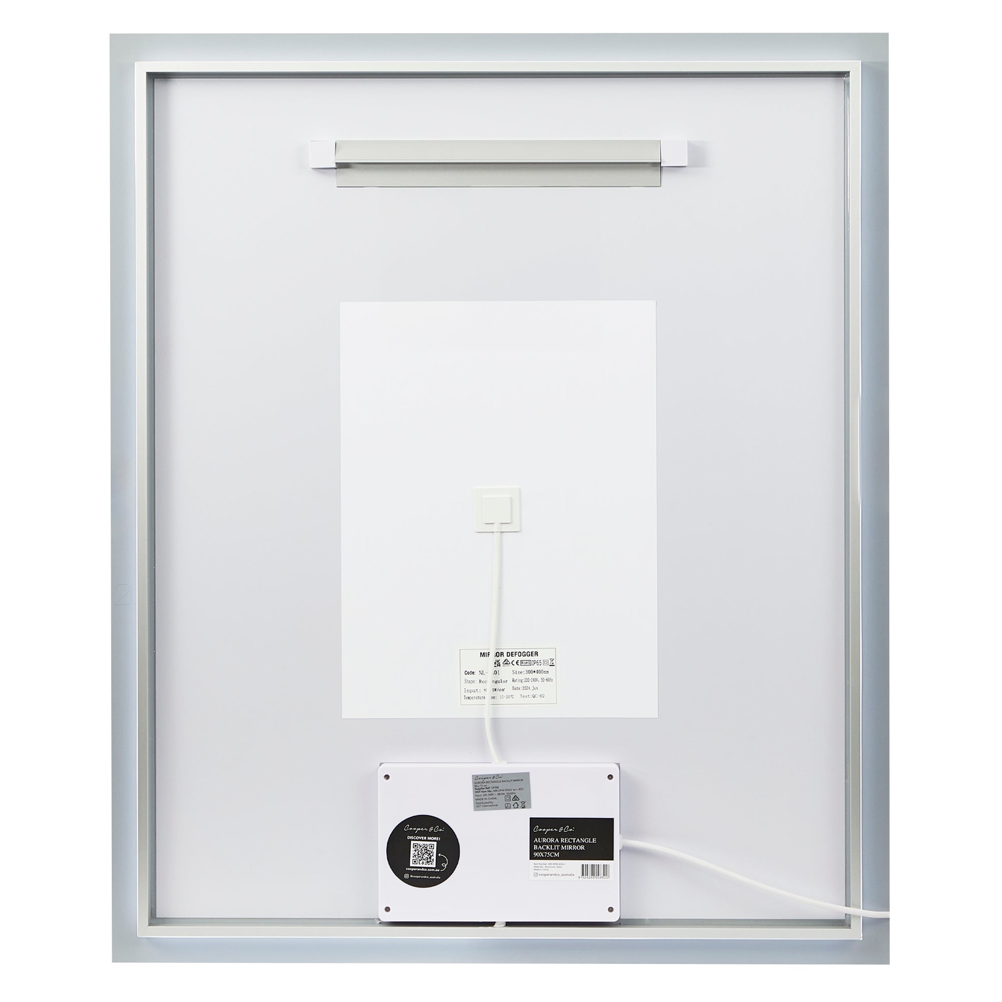 Aurora 90cm Rectangle Backlit Mirror