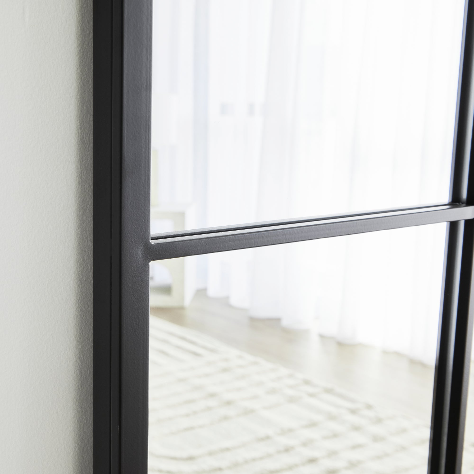 Sophia XL 180cm Rectangle Mirror Black