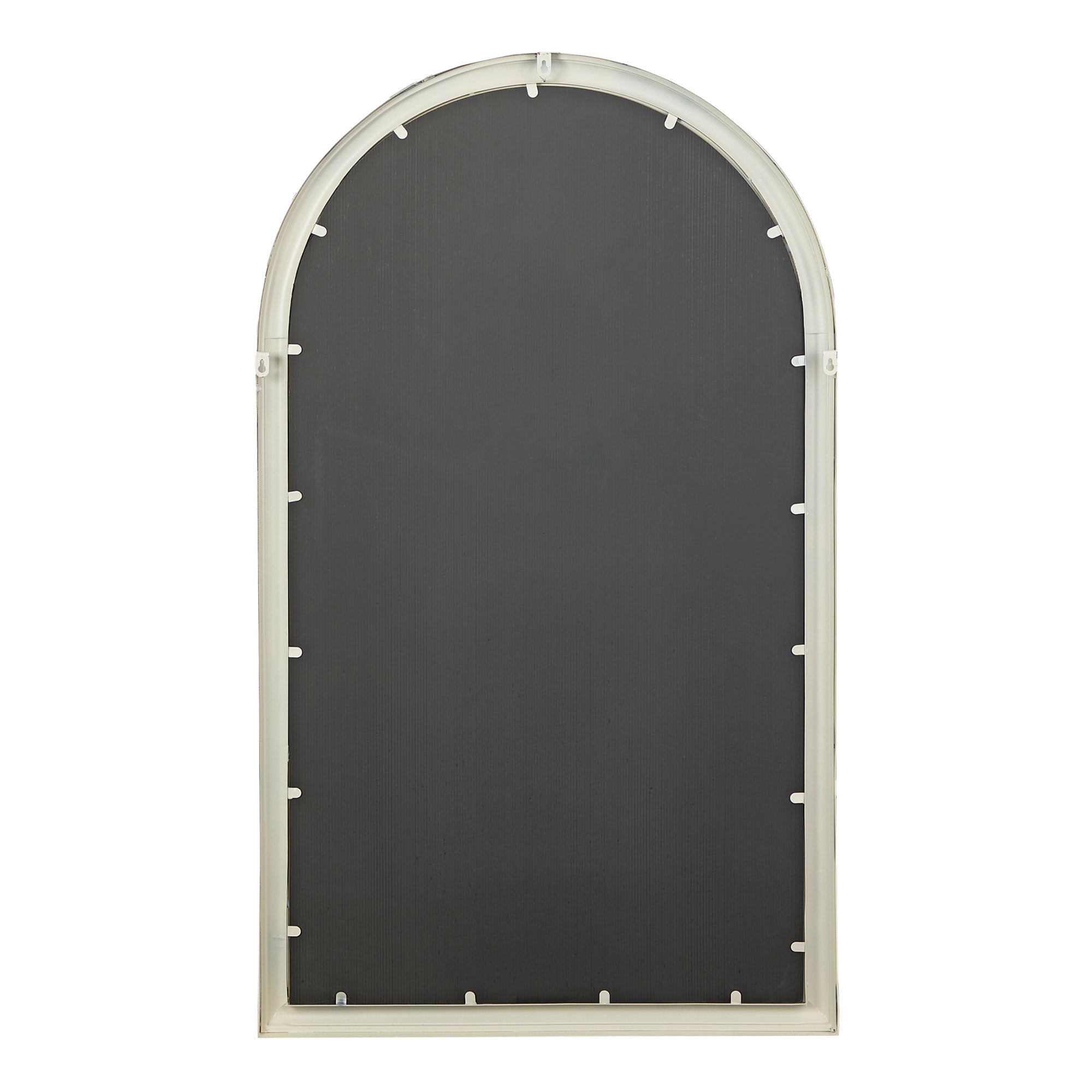 Dome 131cm Large Arch Iron Indoor Outdoor Mirror Antique White