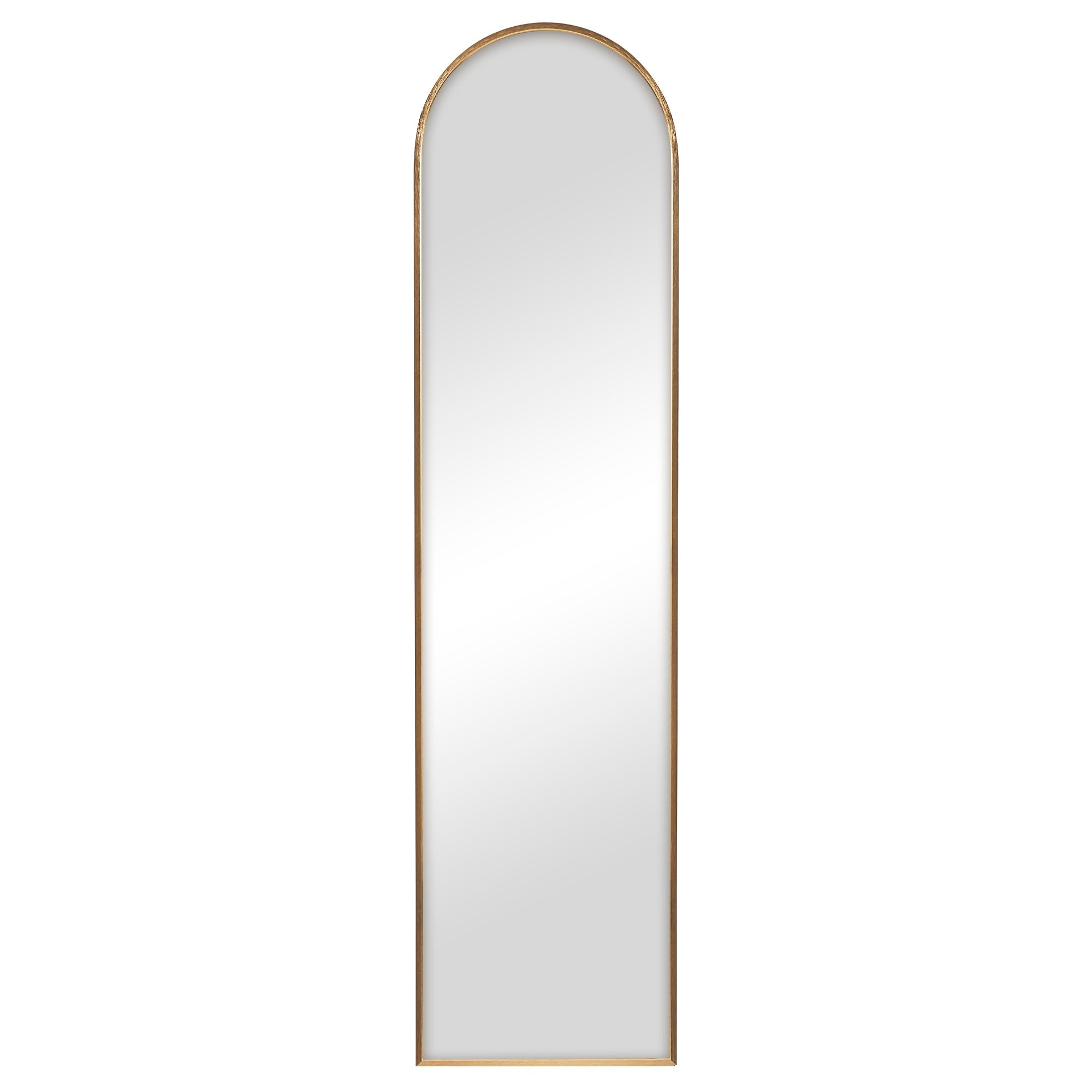Cindy 120cm Arched Leaning Wall Mirror Black