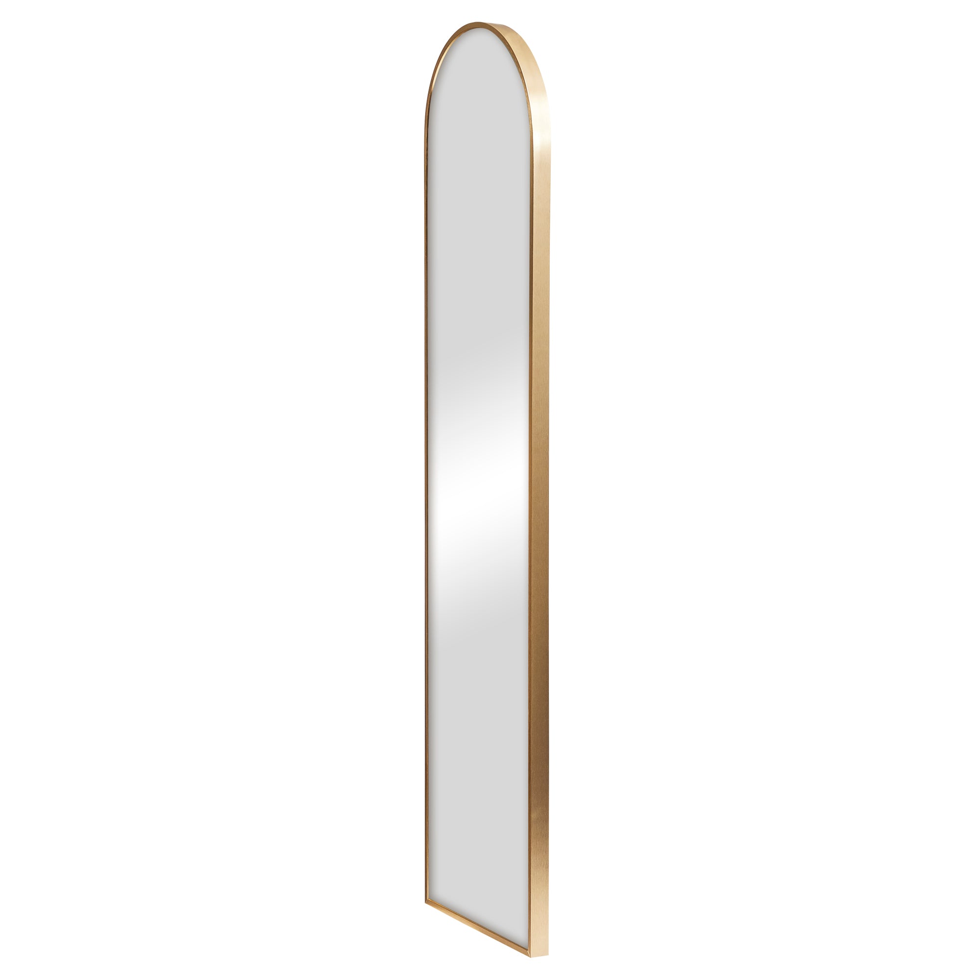Cindy 120cm Arched Leaning Wall Mirror Gold