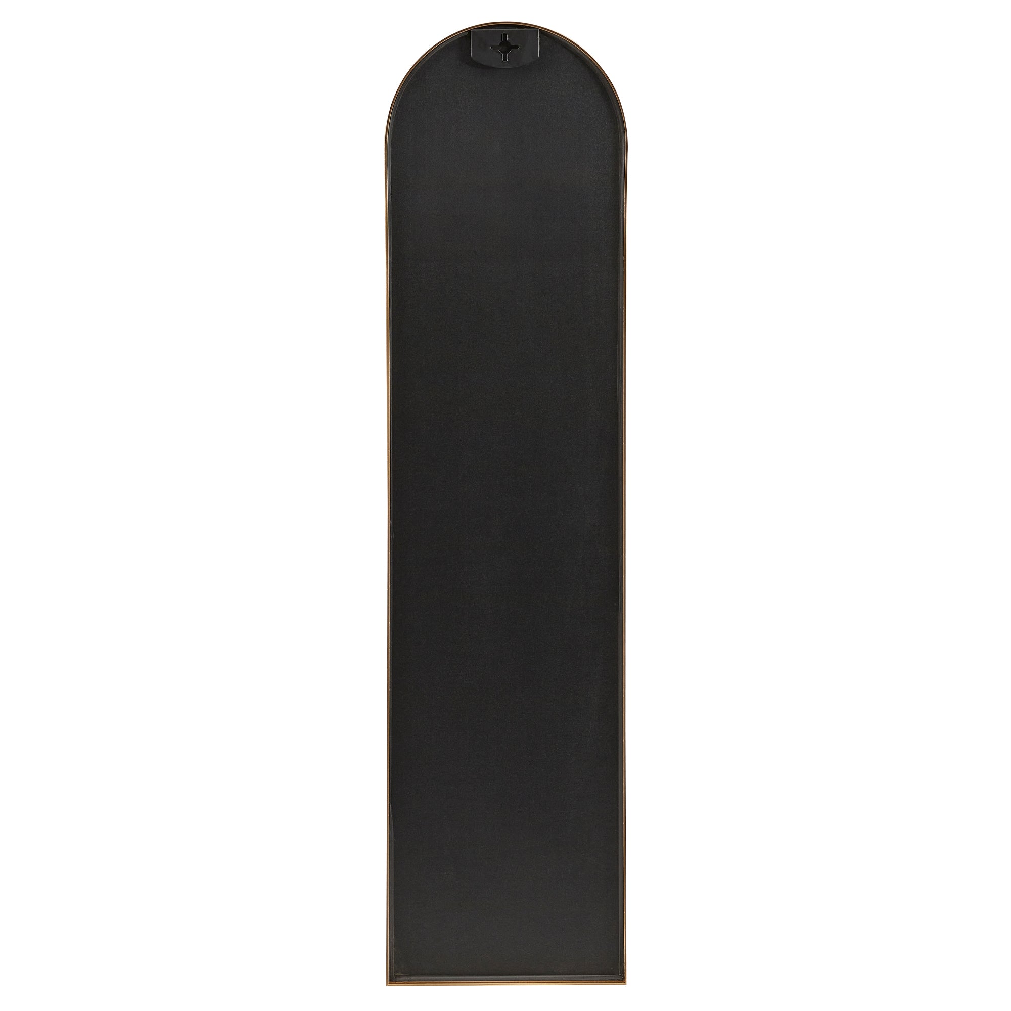 Cindy 120cm Arched Leaning Wall Mirror Black
