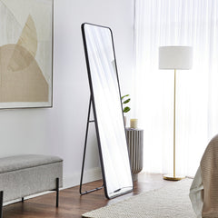 Elle 165cm Rectangle Standing Full Length Mirror Black