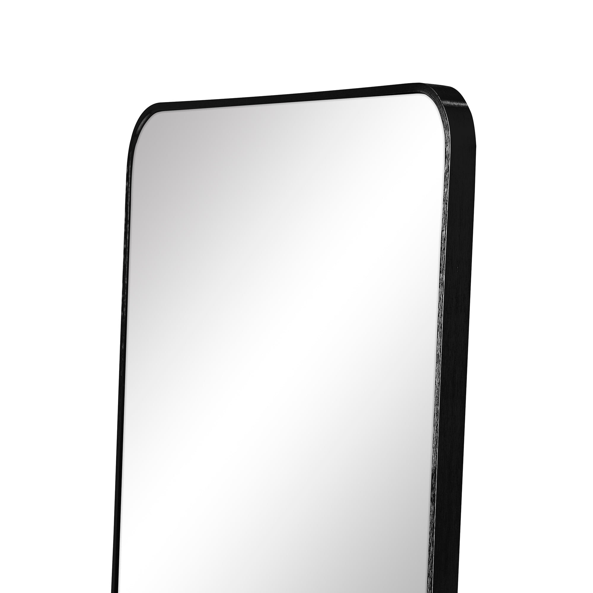 Elle 165cm Rectangle Standing Full Length Mirror Black
