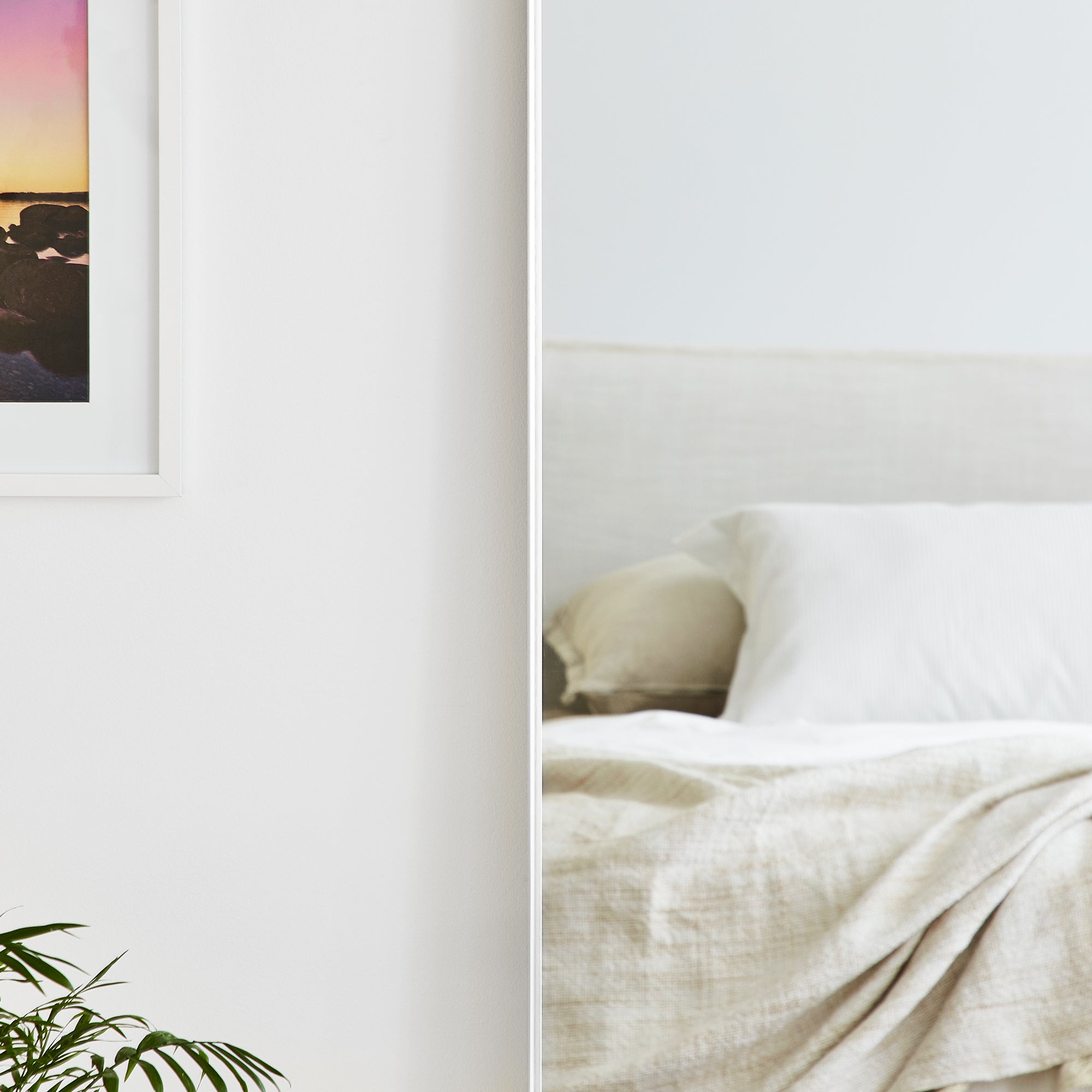 Elle XL 180cm Rectangle Mirror White