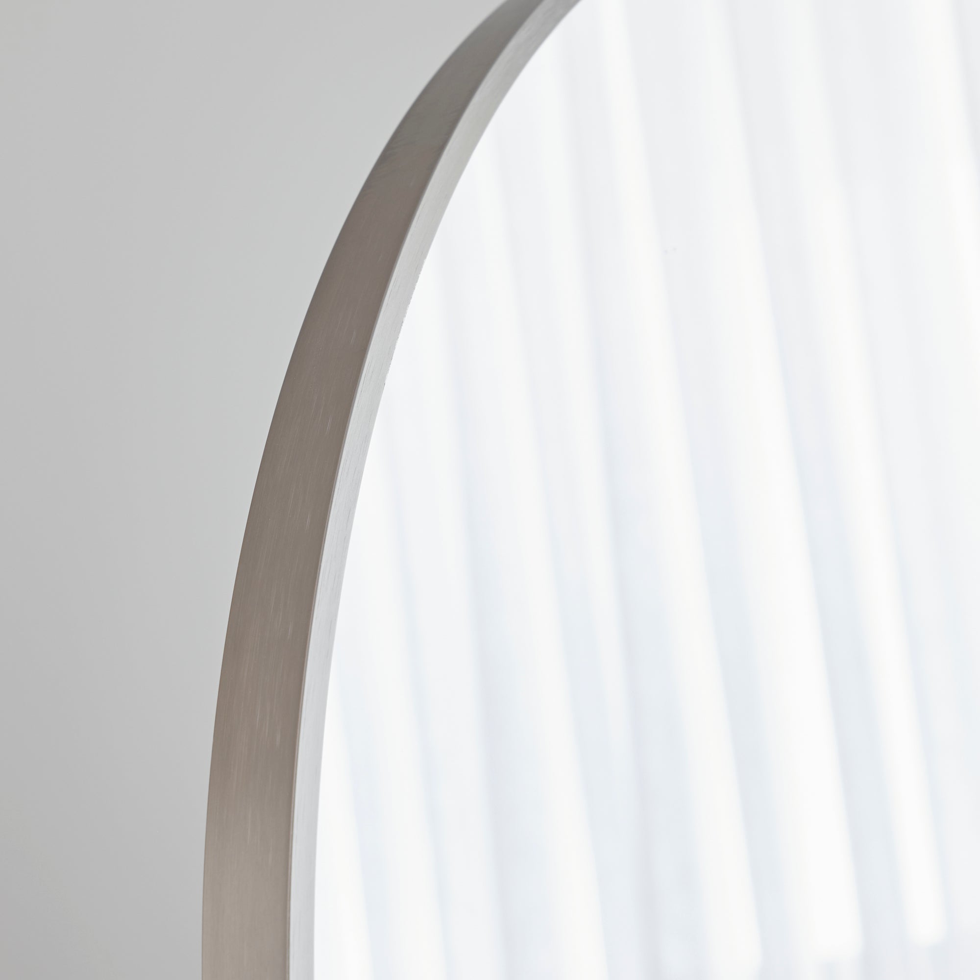 Naomi 85cm Large Arch Mirror Gun Metal Grey
