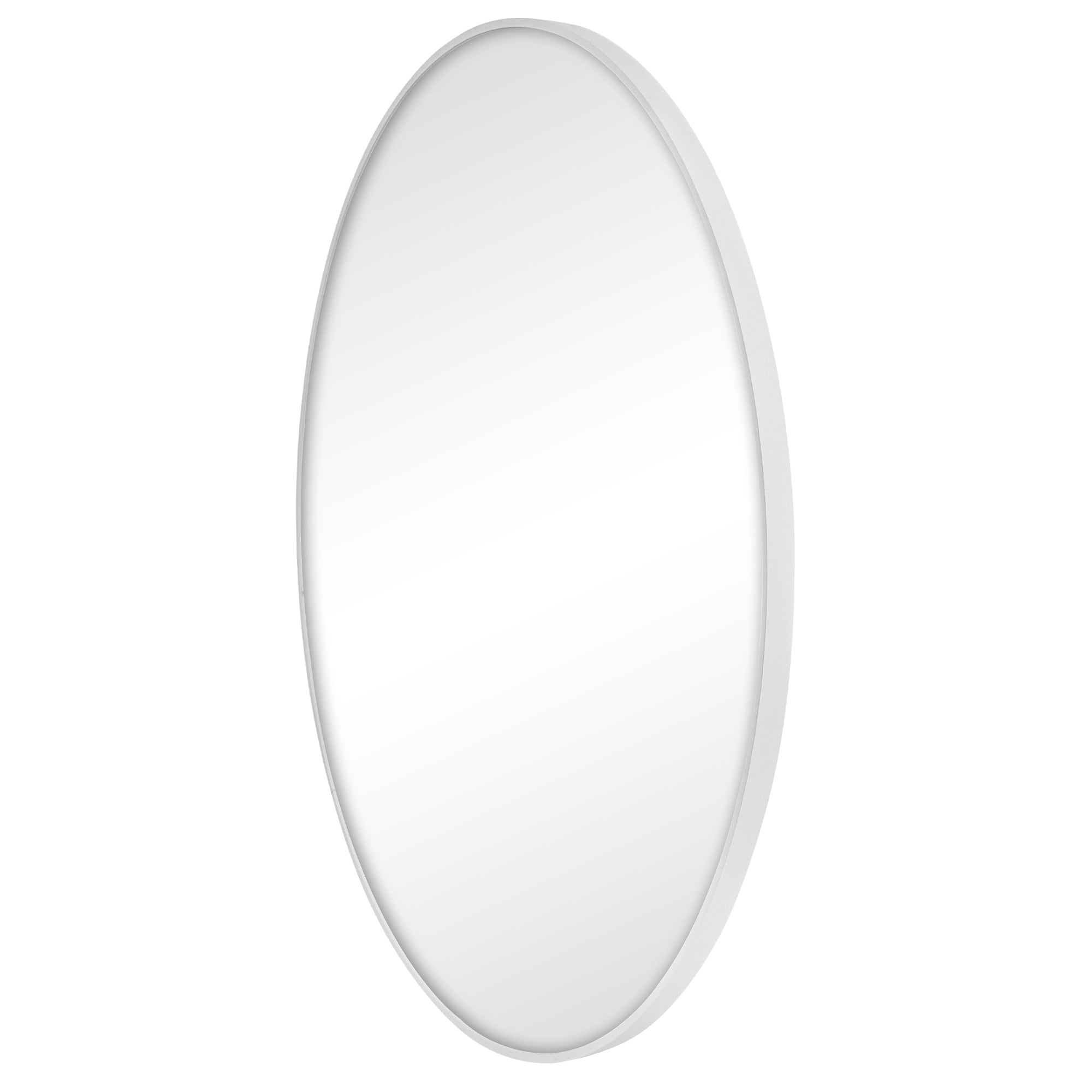 Linda 90cm Round Wall Mirror White