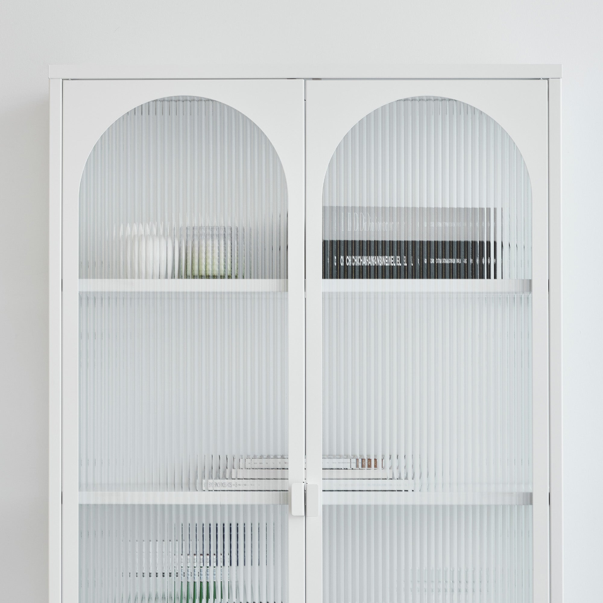 Eve Modern Large Metal Cabinet White