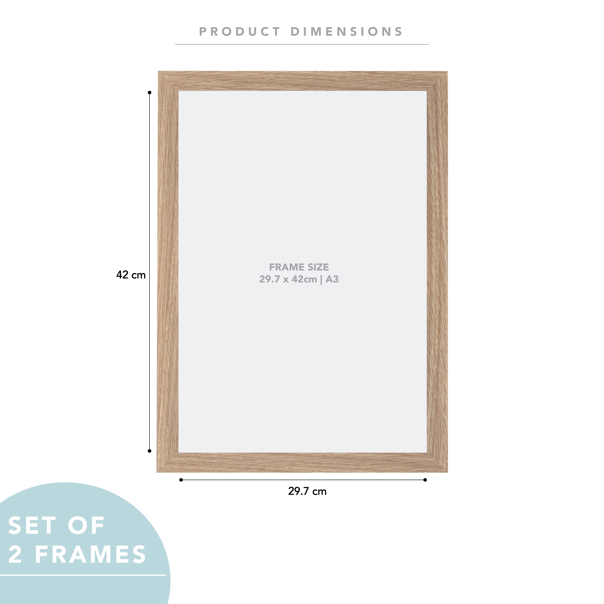 Set Of 2 A3 Premium Paradise Wooden Photo Frame