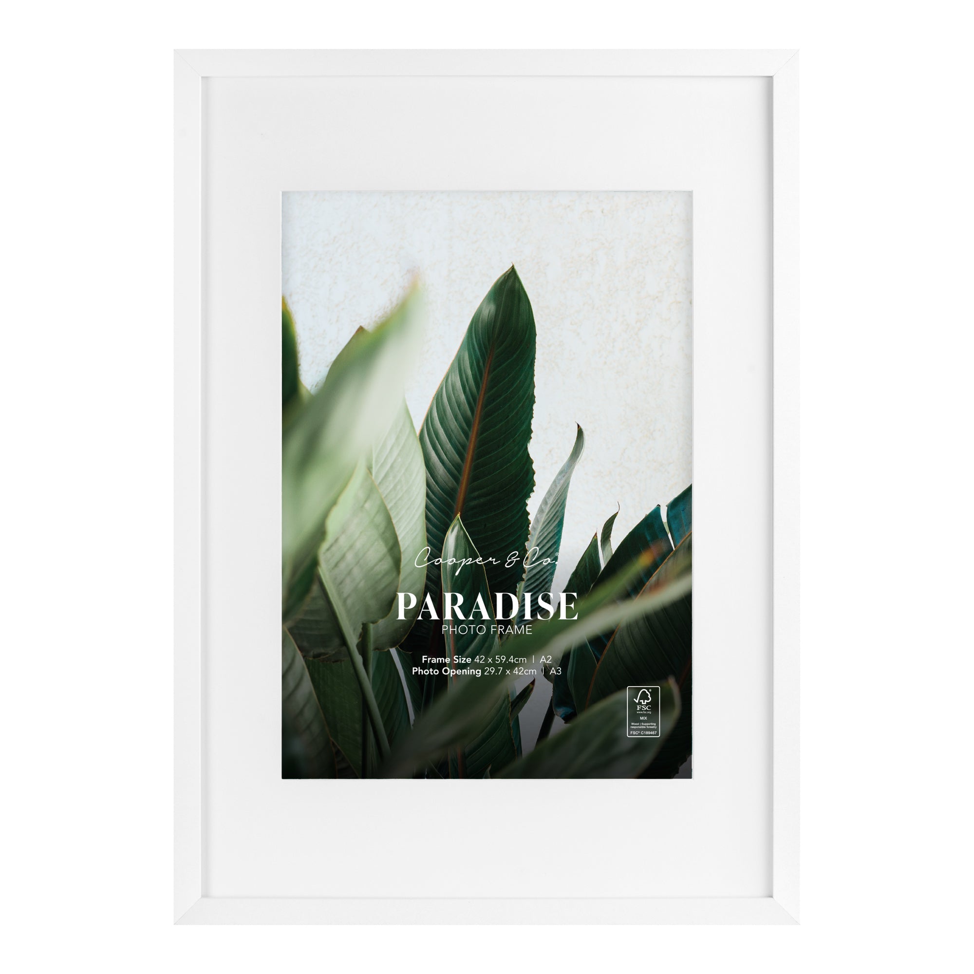 A2 Mat to A3 Premium Paradise Wooden Photo Frame