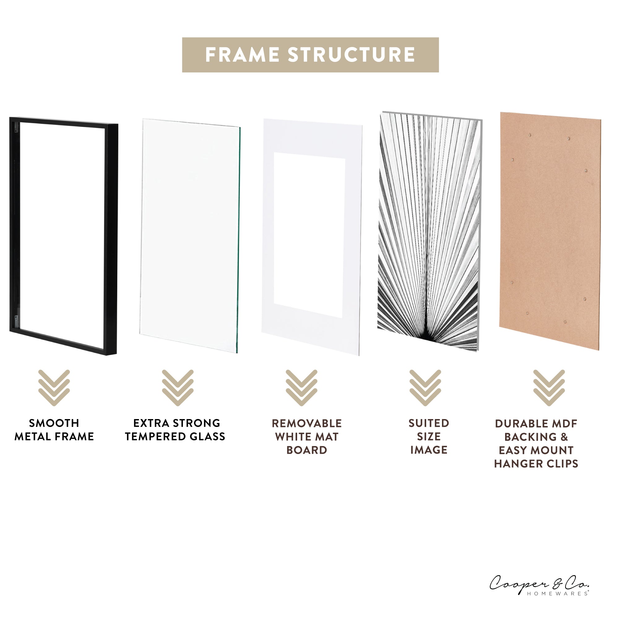 A2 Mat to A3 Premium Metal Photo Frame