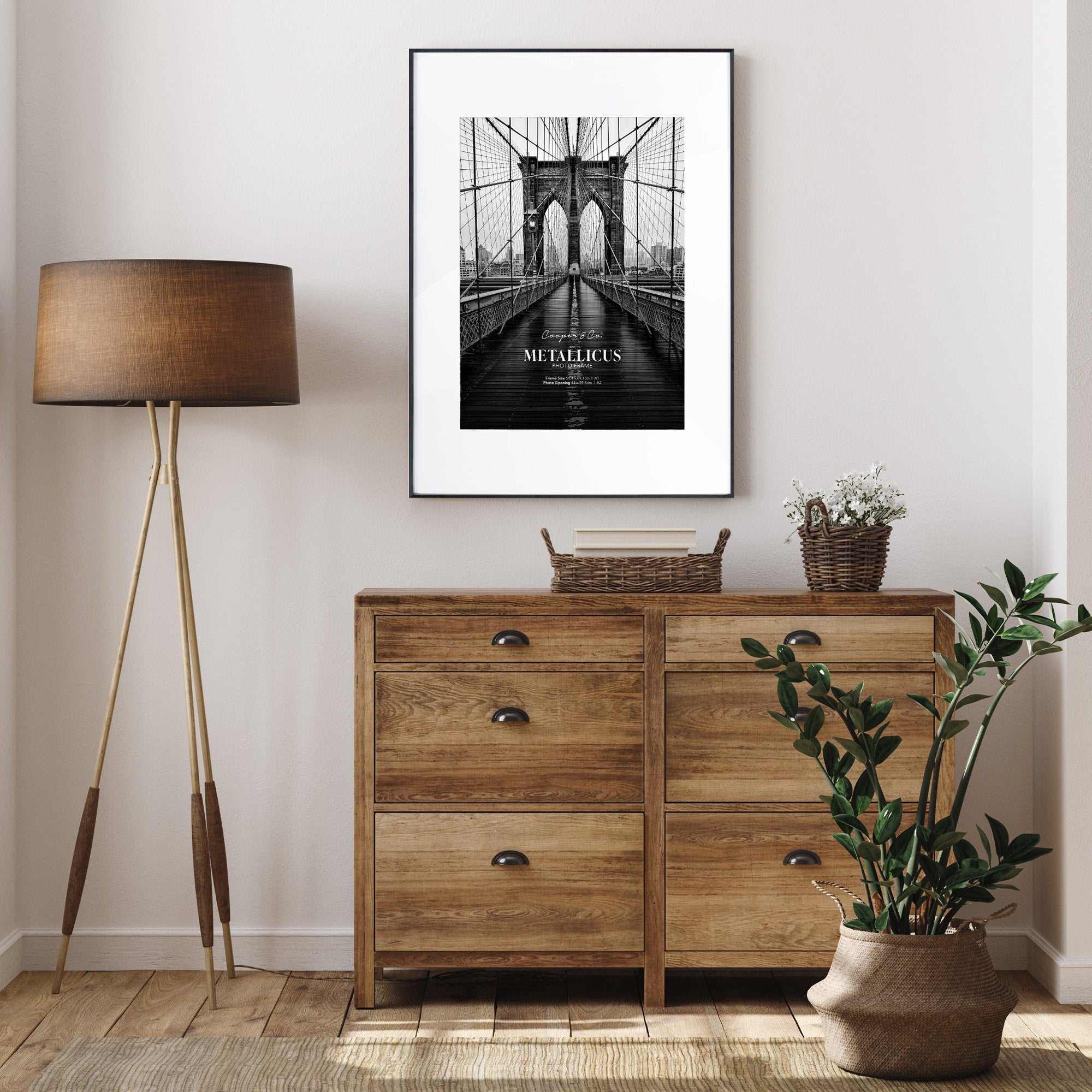 A1 Mat to A2 Premium Metal Photo Frame