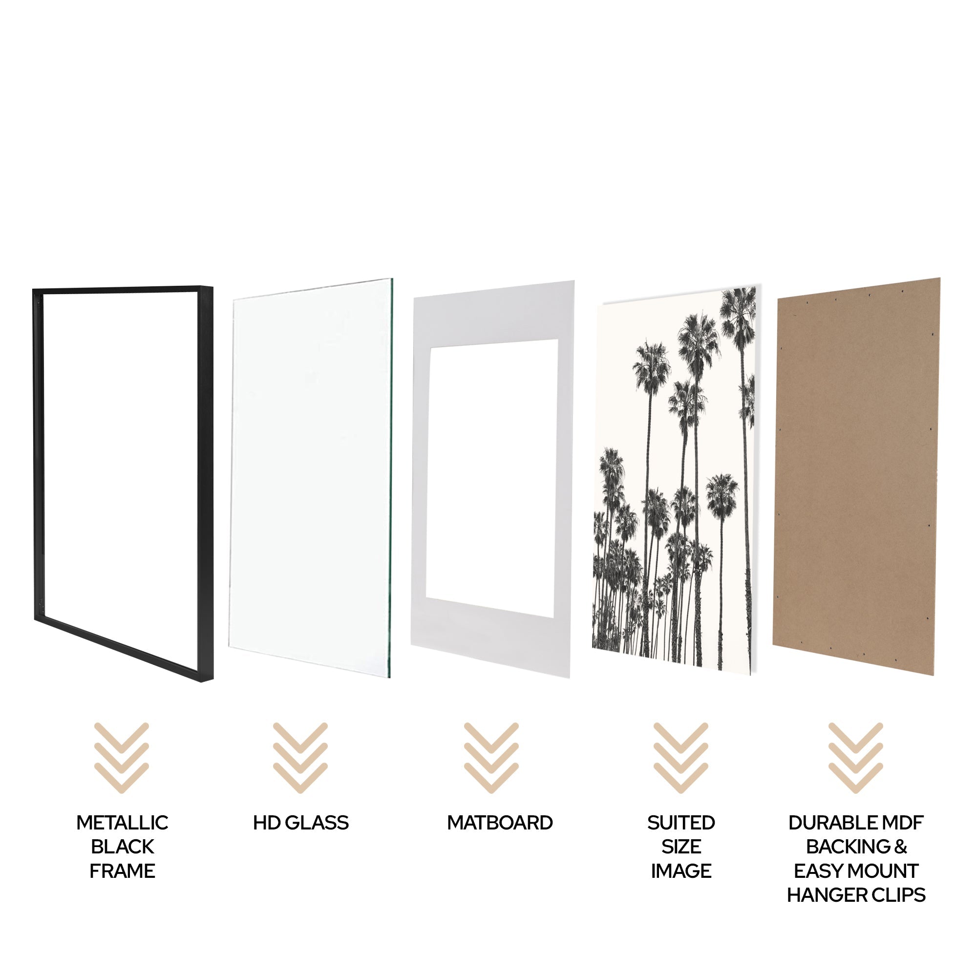 50x50cm Mat to 40x40cm Premium Metal Photo Frame