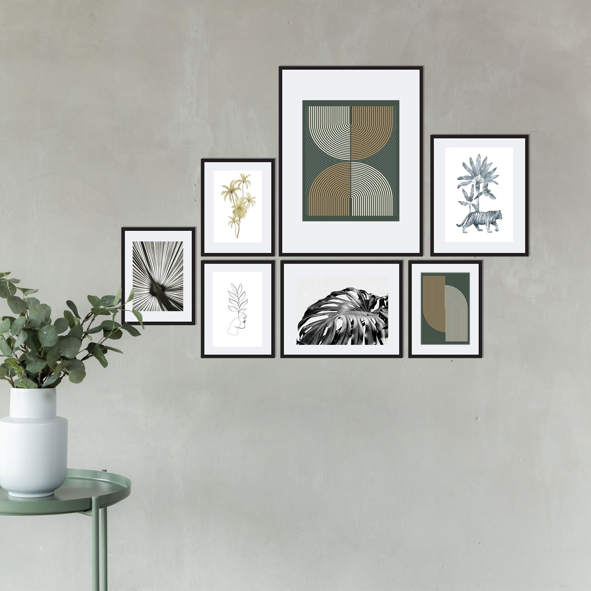 Instant Gallery Wall 7 Piece Frame Set