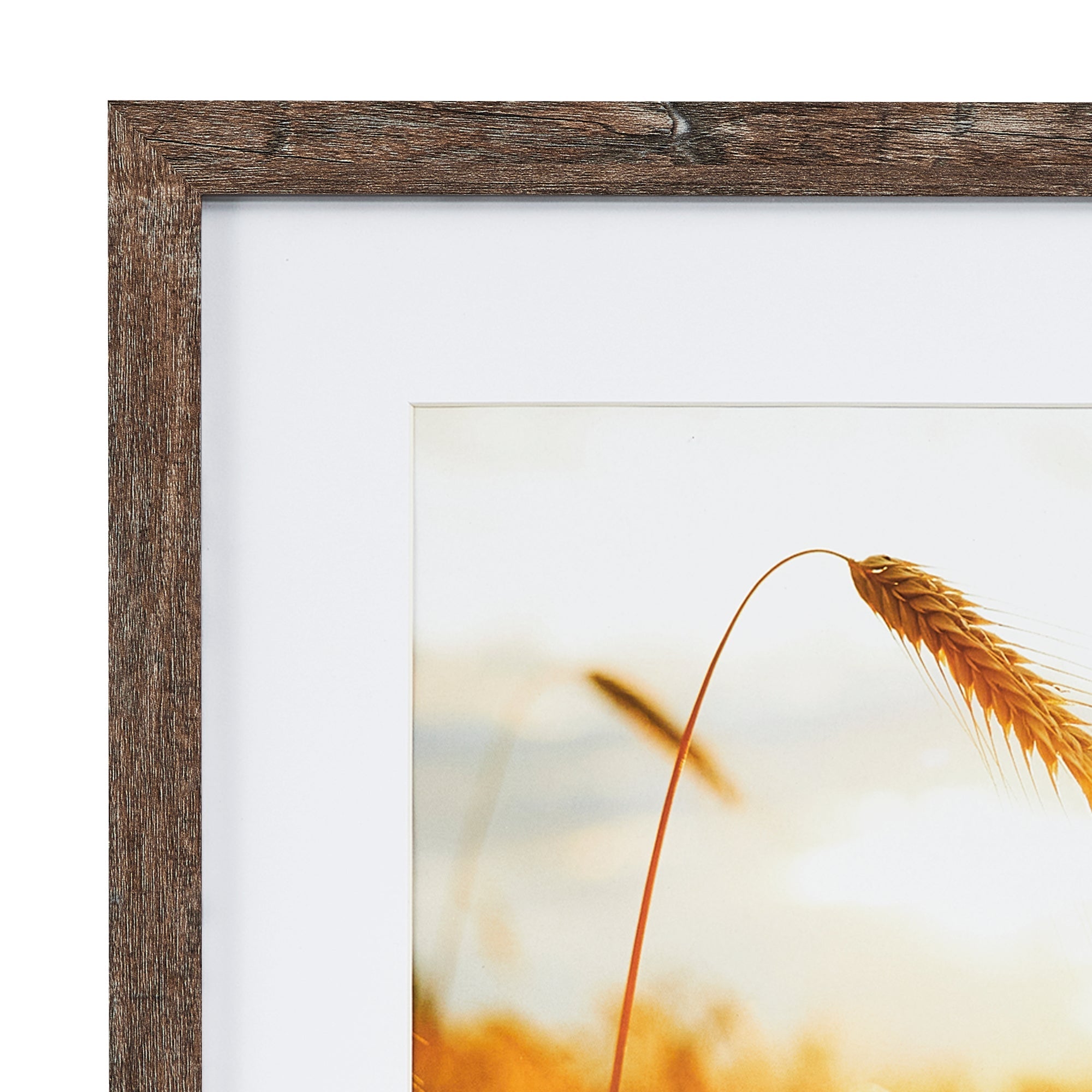 Set Of 2 40x40cm Mat to 30x30cm Premium Rustic Wooden Photo Frame