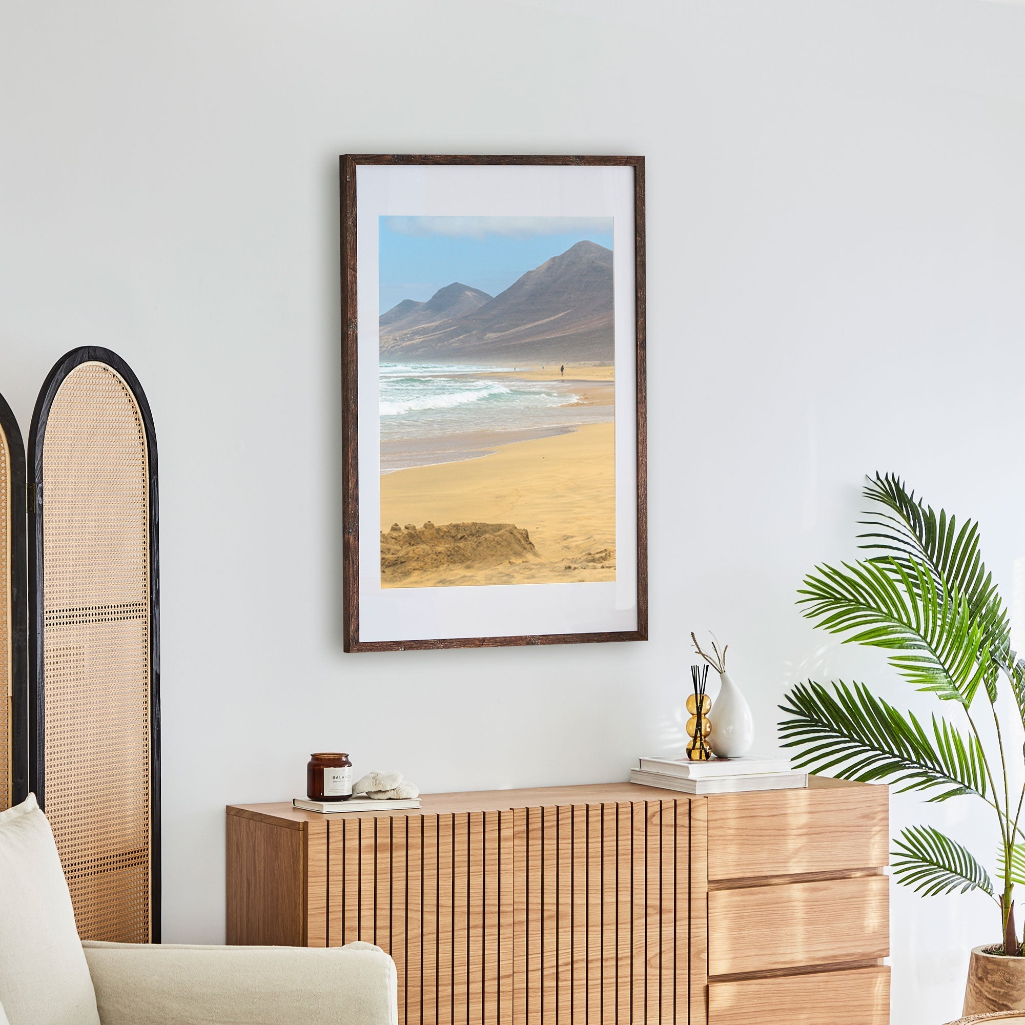60x90cm Mat to 50x70cm Premium Rustic Wooden Photo Frame