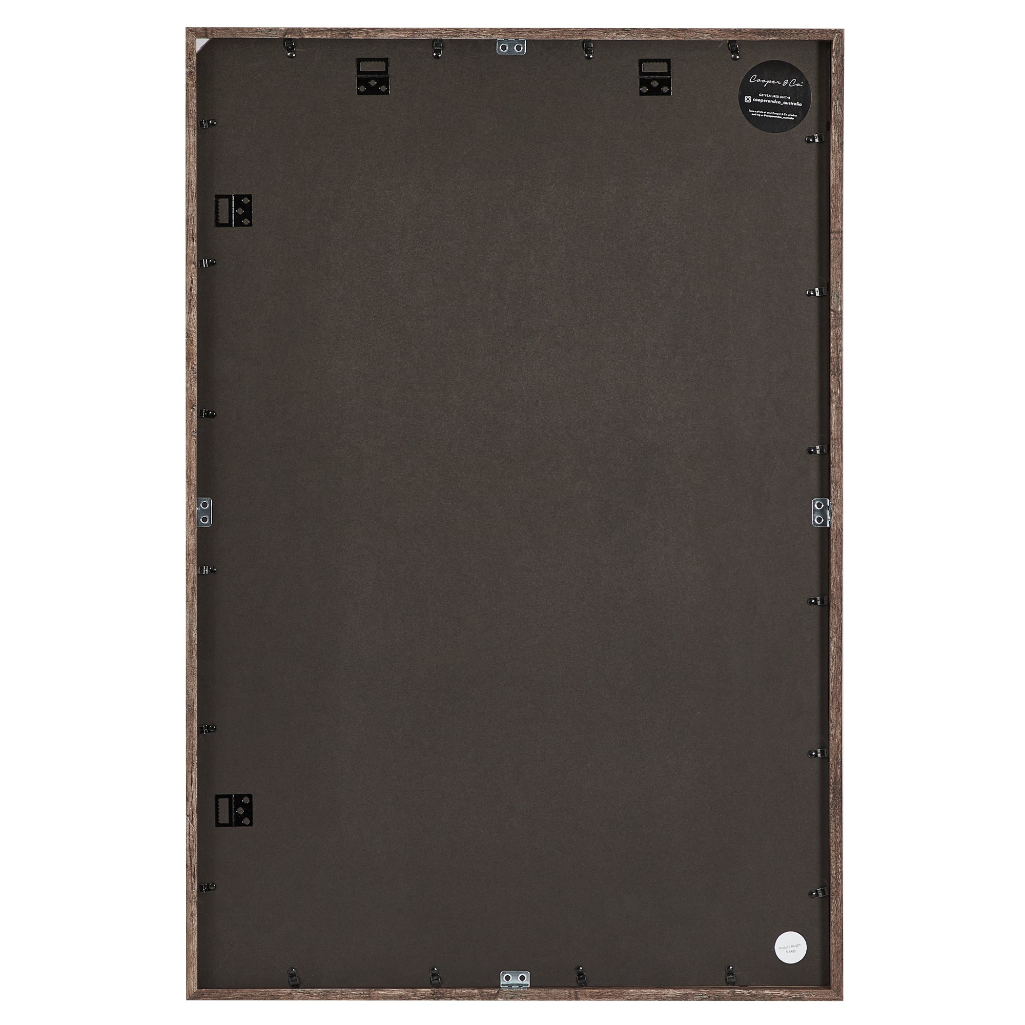 60x90cm Mat to 50x70cm Premium Rustic Wooden Photo Frame