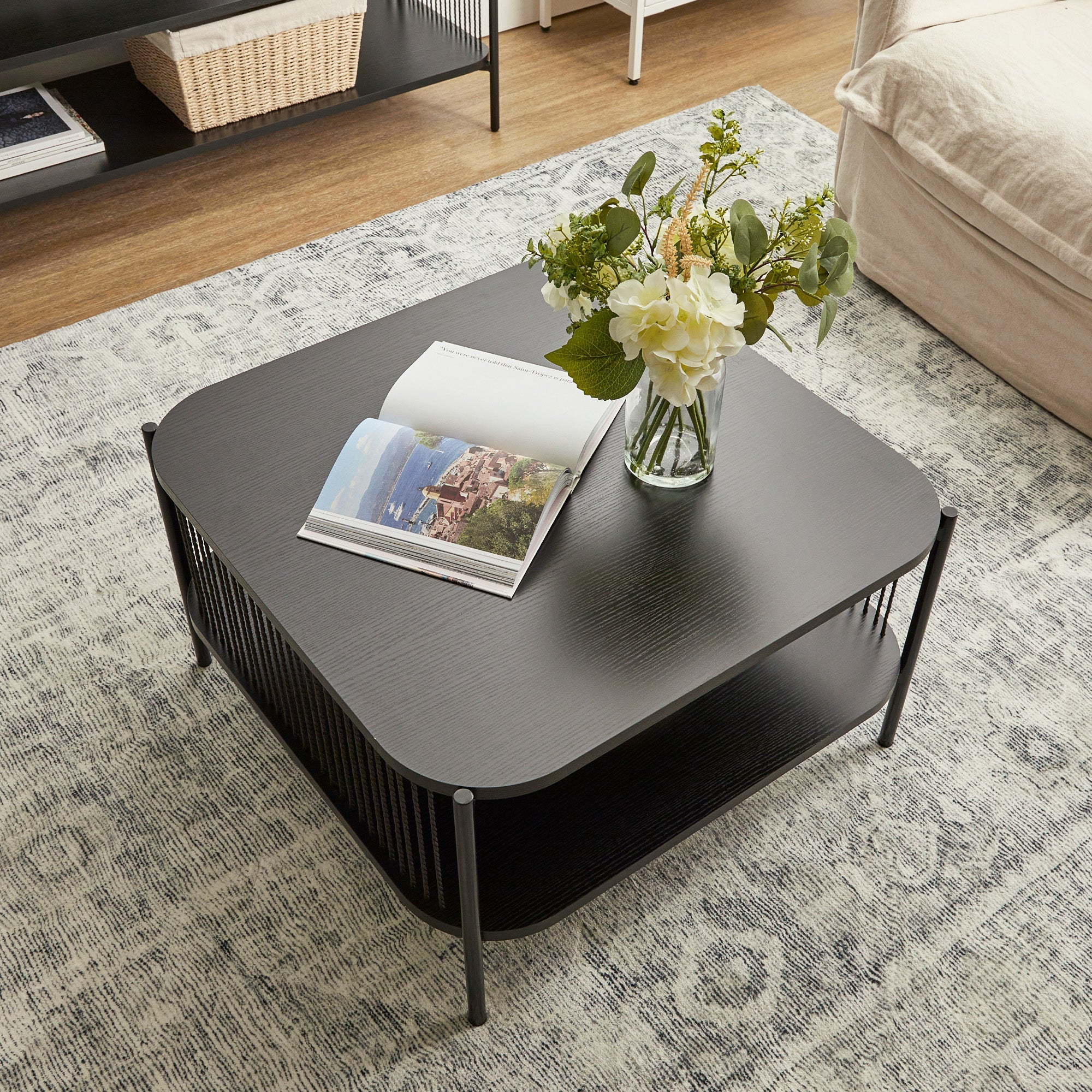 Marina Square Coffee Table Black