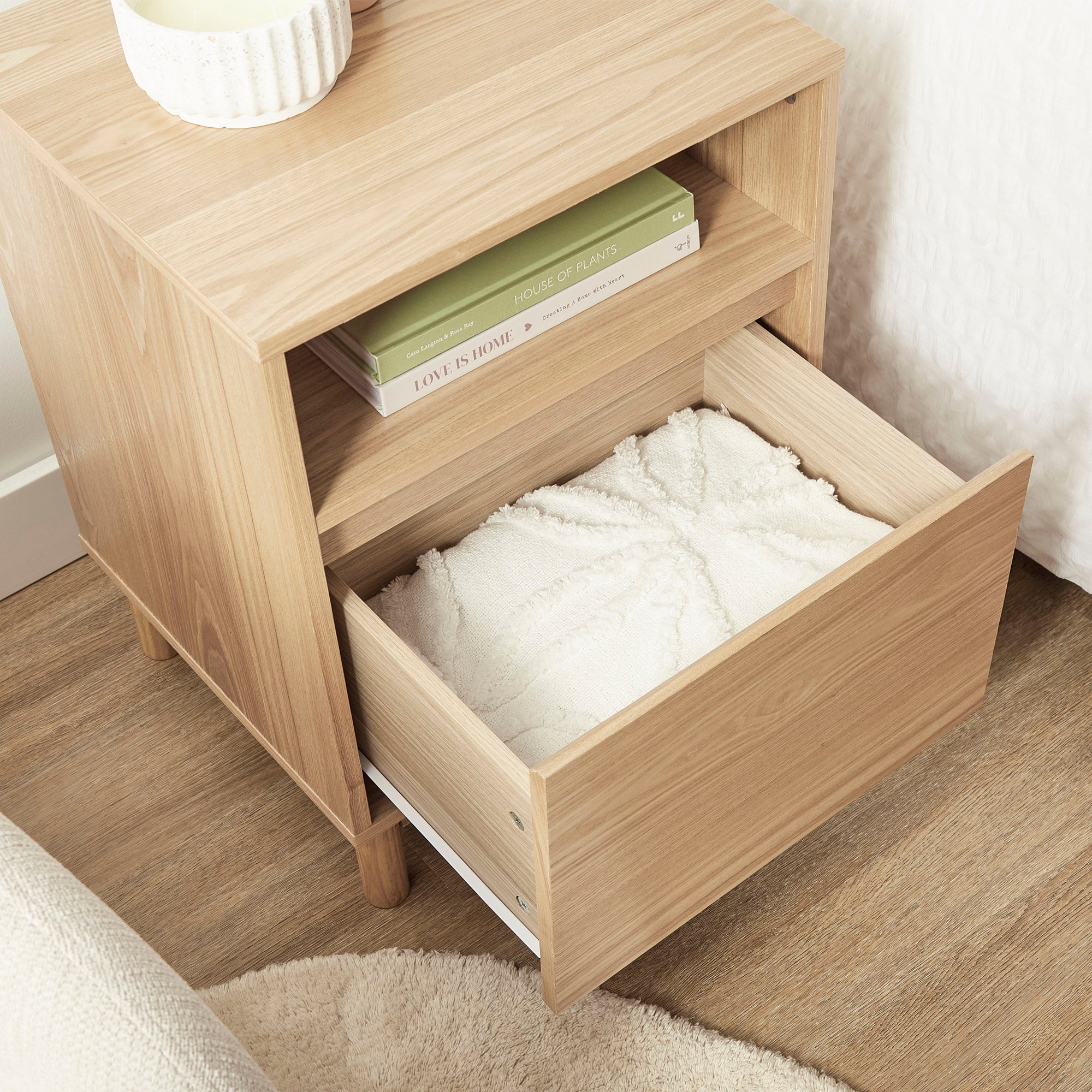Emerson Bedside Table Natural (Set of 2)
