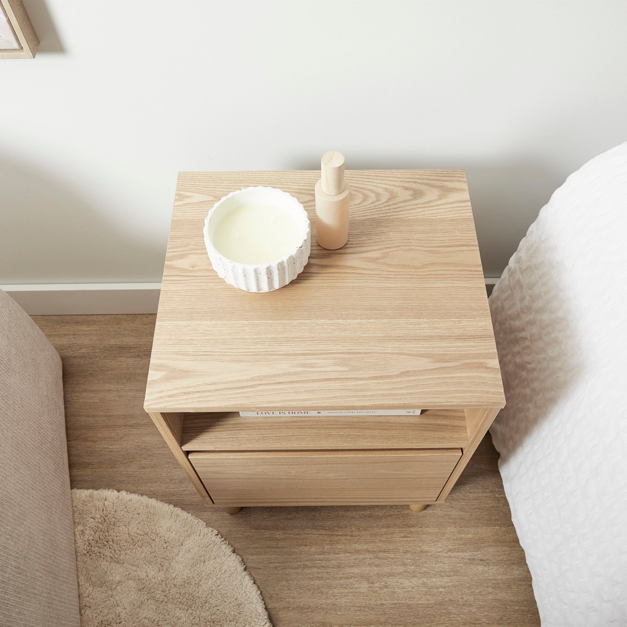 Emerson Bedside Table Natural (Set of 2)
