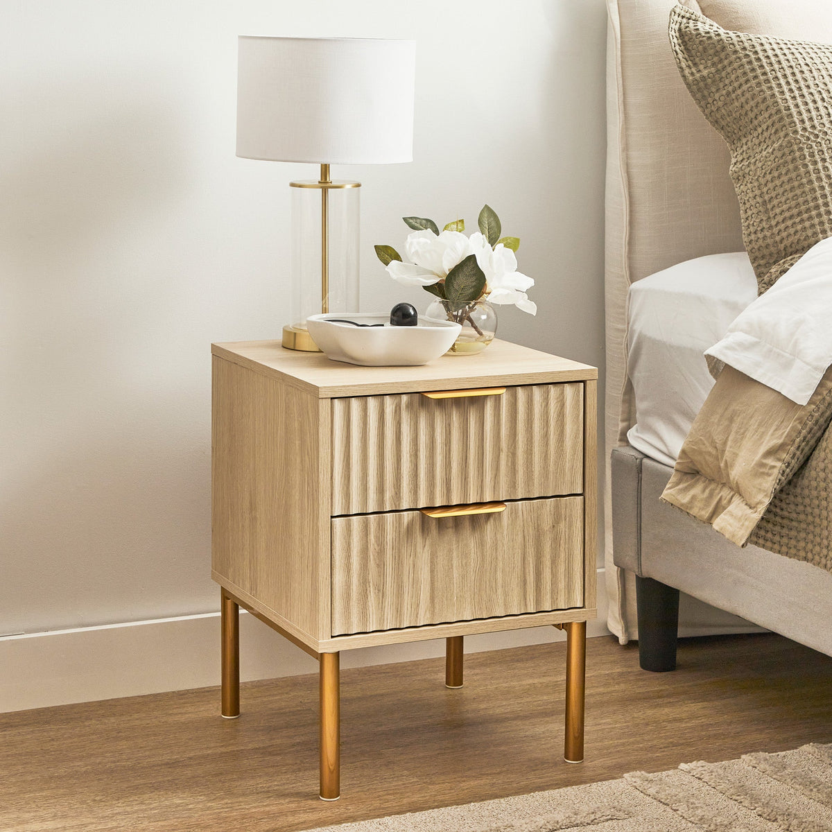 Indy Bedside Table Natural