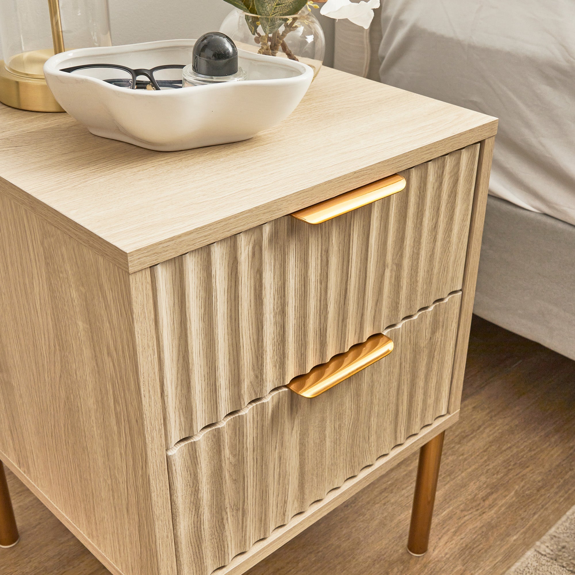 Indy Bedside Table Natural