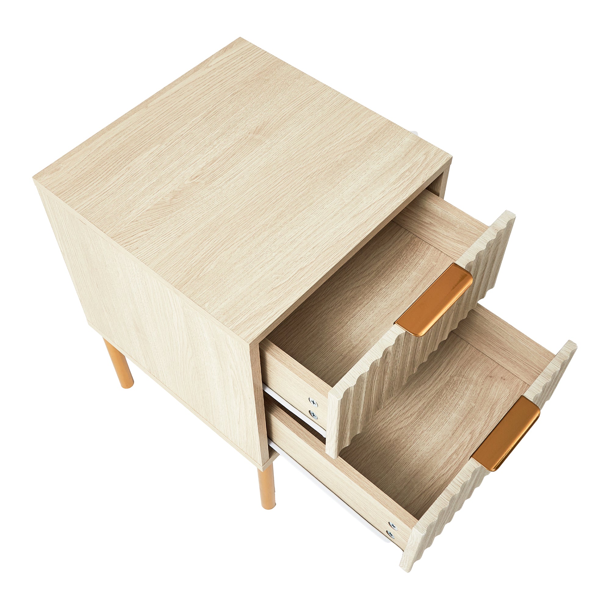 Indy Bedside Table Natural (Set of 2)