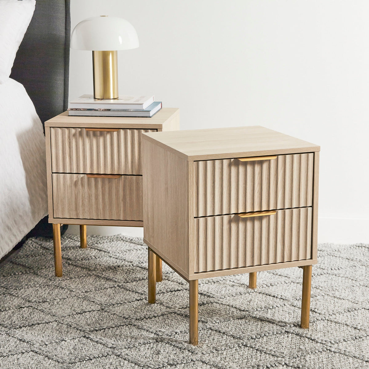 Indy Bedside Table Natural (Set of 2)