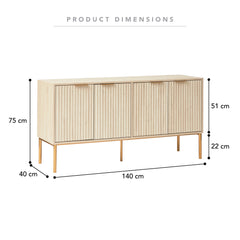 Indy Sideboard Natural (140cm)