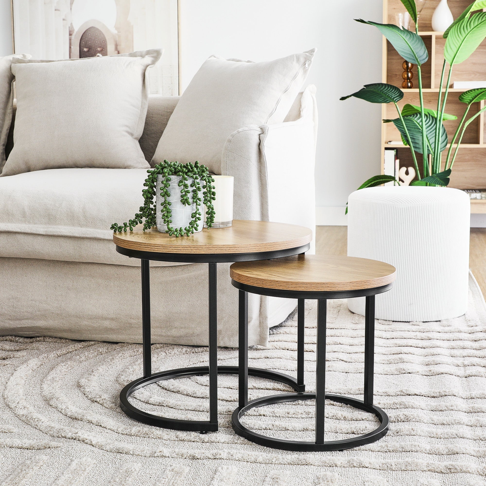 Sonoma Side Tables Set of 2 Black