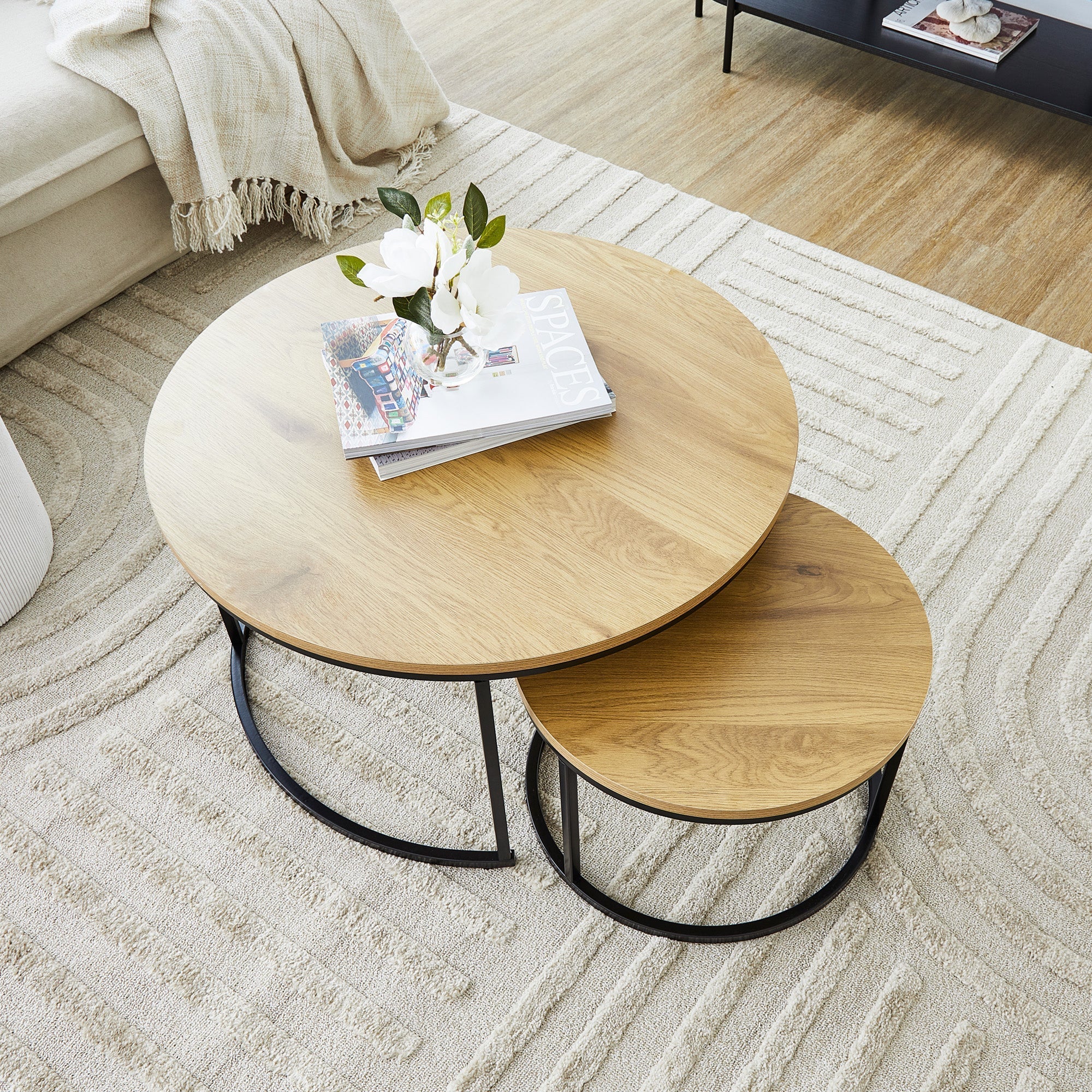 Nesting Sonoma Coffee Tables Set Of 2 Black