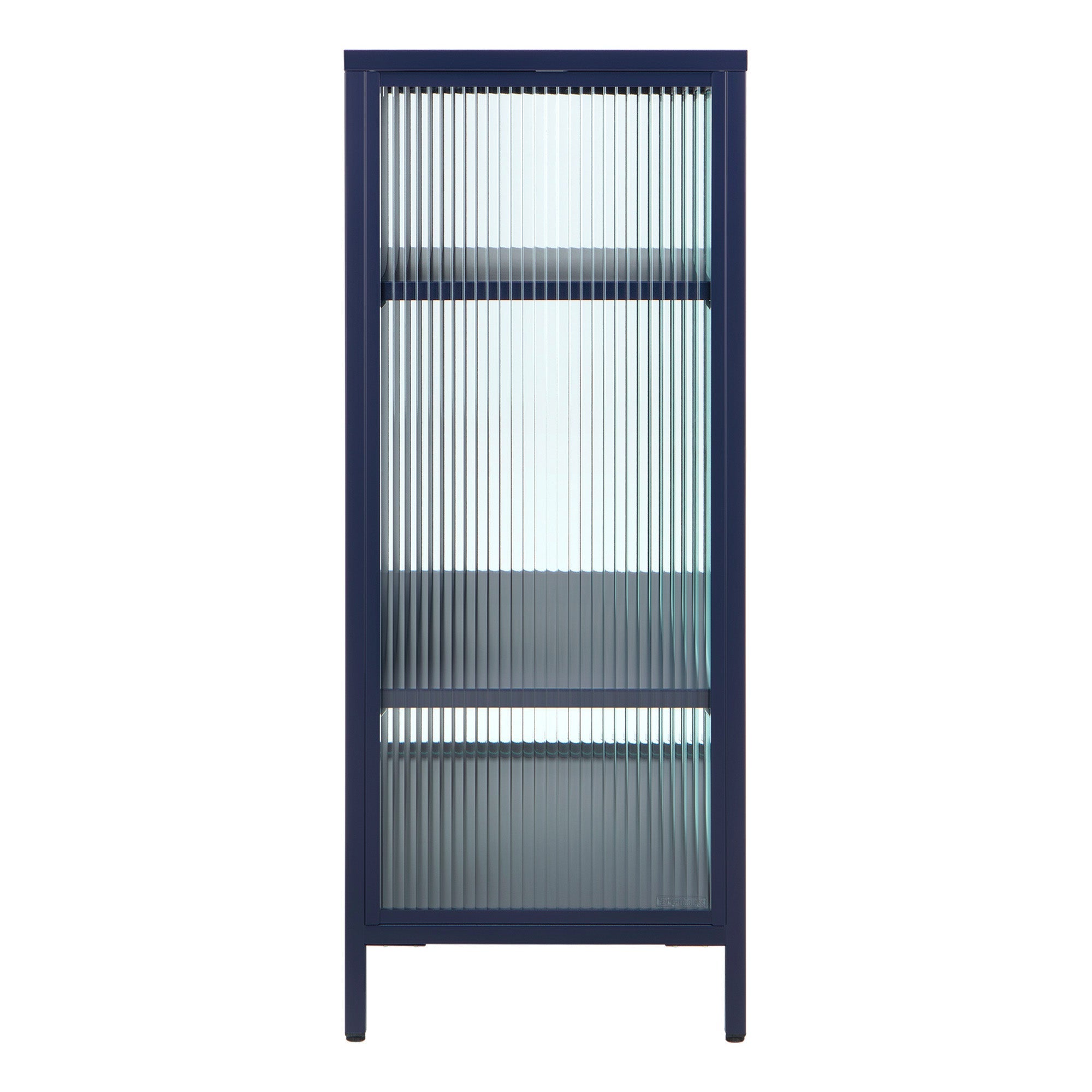 Ella 2 Door Modern Metal Cabinet Navy