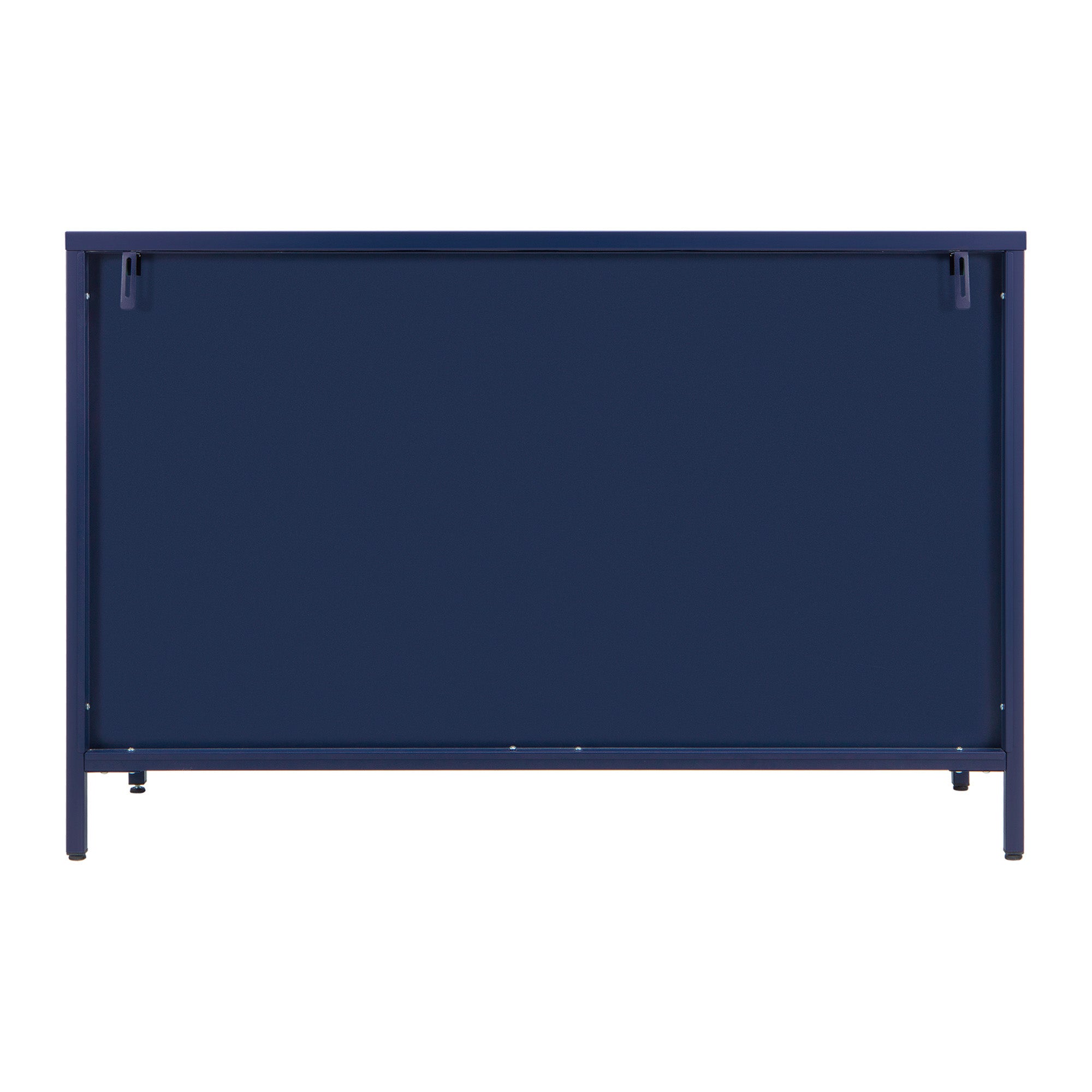 Ella 3 Door Modern Metal Buffet Navy