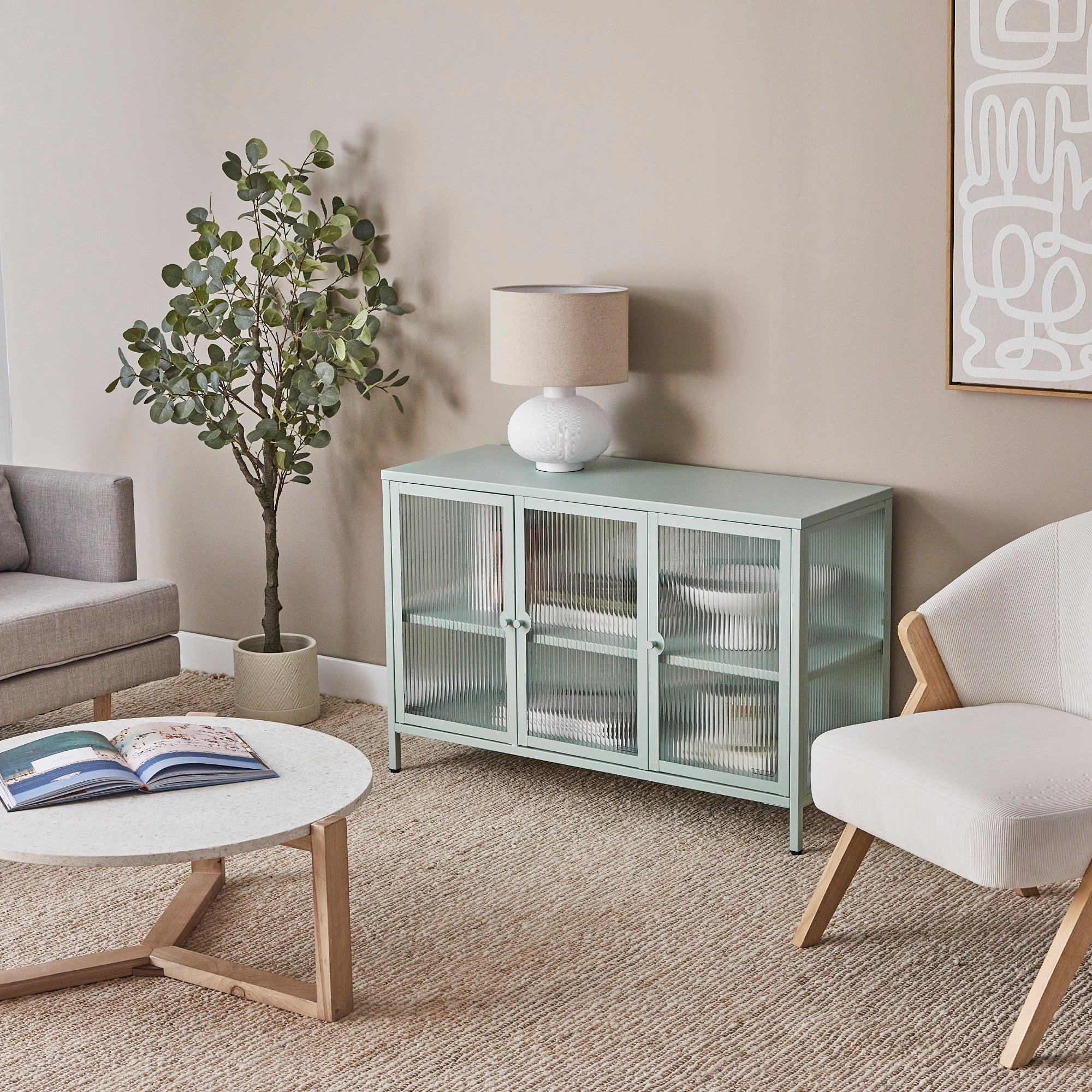 Ella 3 Door Modern Metal Buffet
