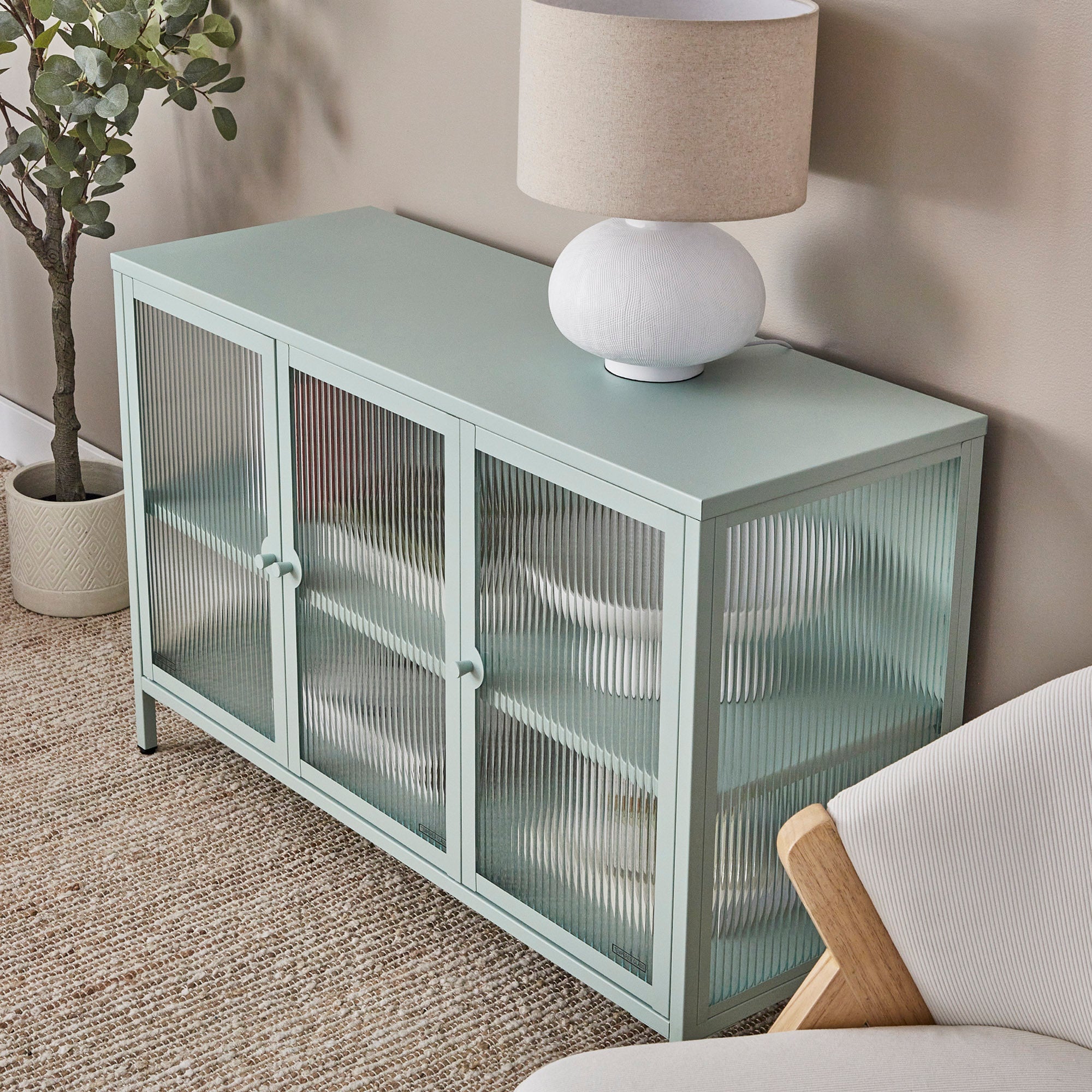 Ella 3 Door Modern Metal Buffet