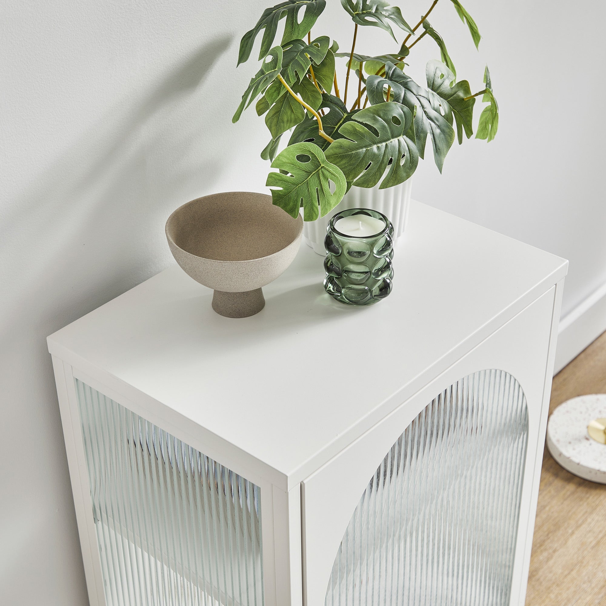 Eve Modern Metal Side Table White