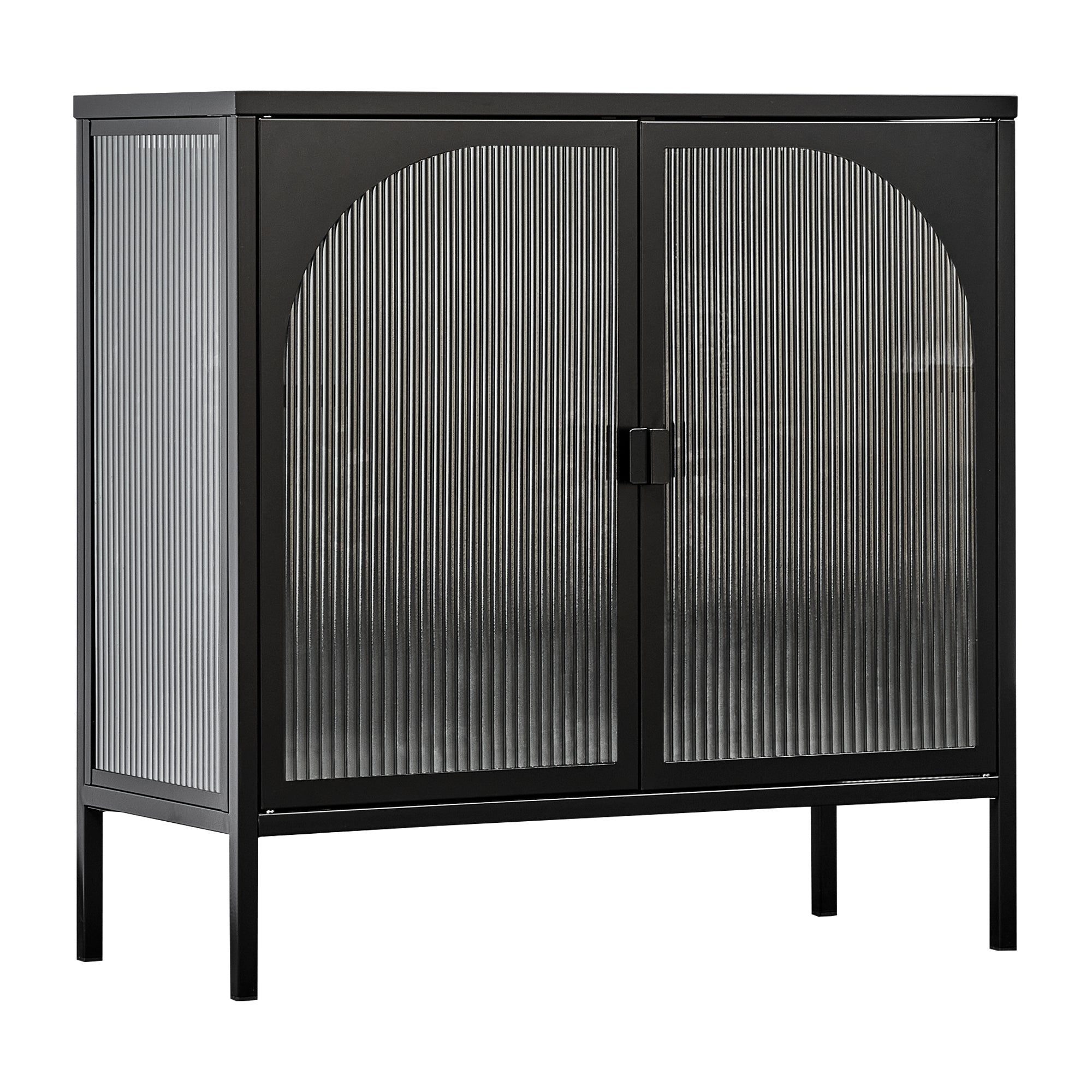 Eve Modern Metal Cabinet Black