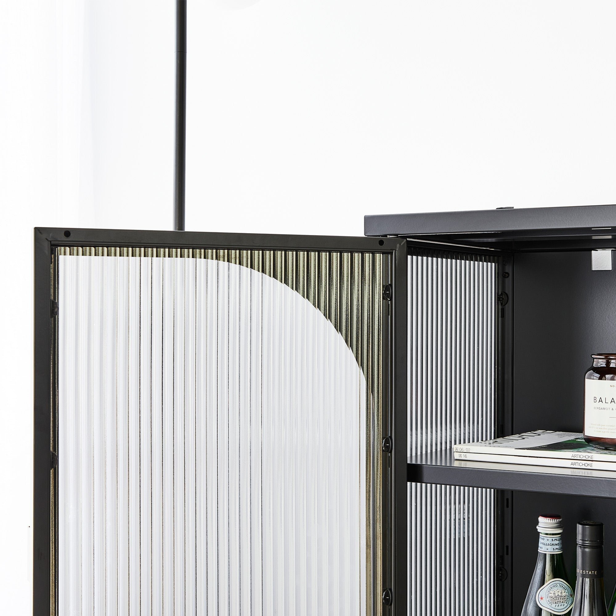Eve Modern Metal Cabinet Black