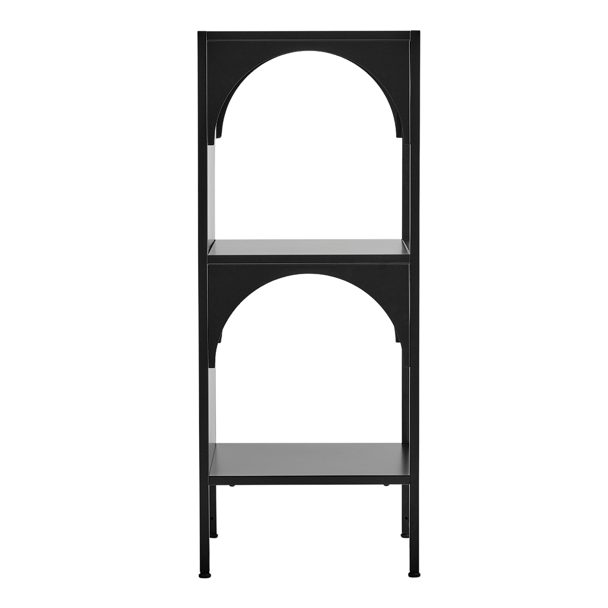 Eve Metal Open Front Shelving Unit Black