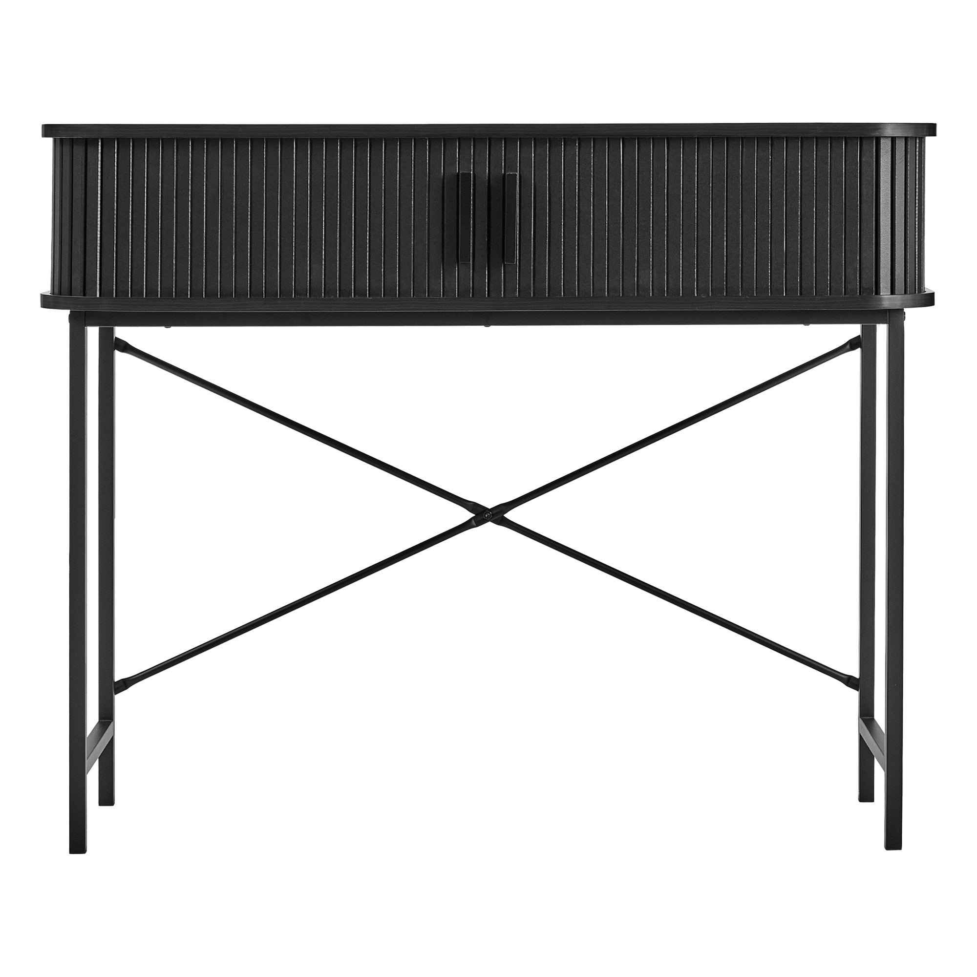 Haven Sliding Door Console Table Black (100cm)