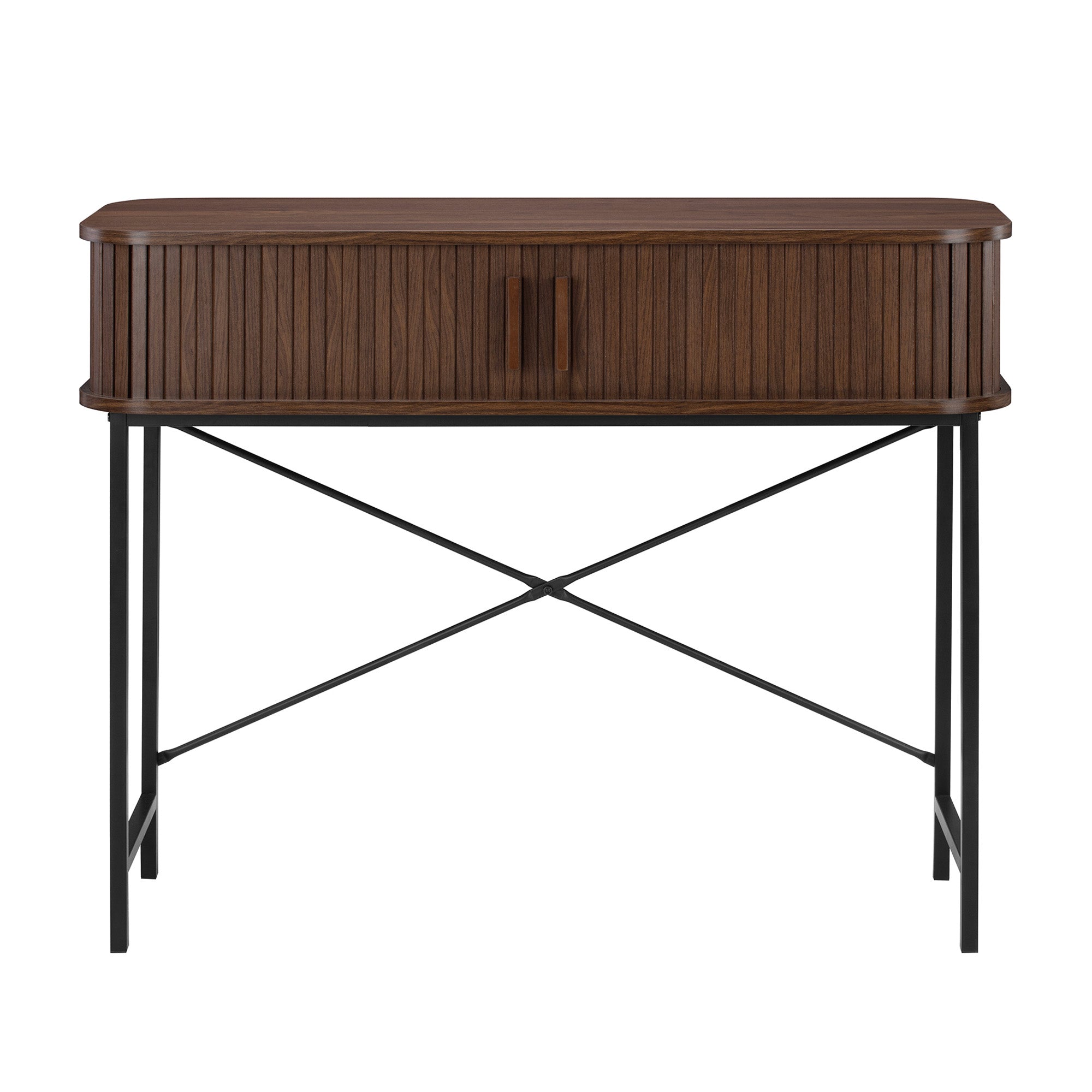 Haven Sliding Door Console Table Walnut (100cm)