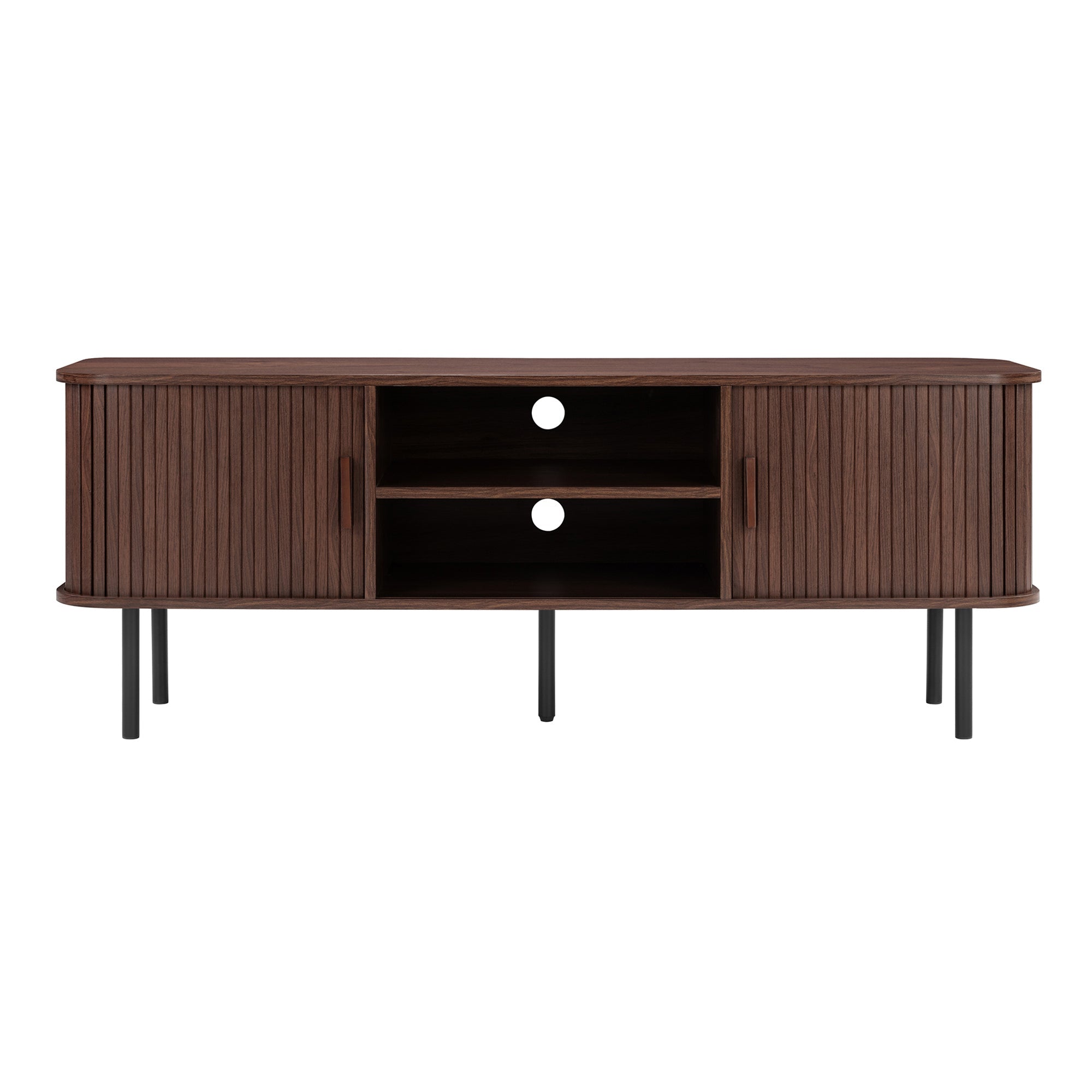Haven Sliding Door Entertainment Unit Walnut (140cm)