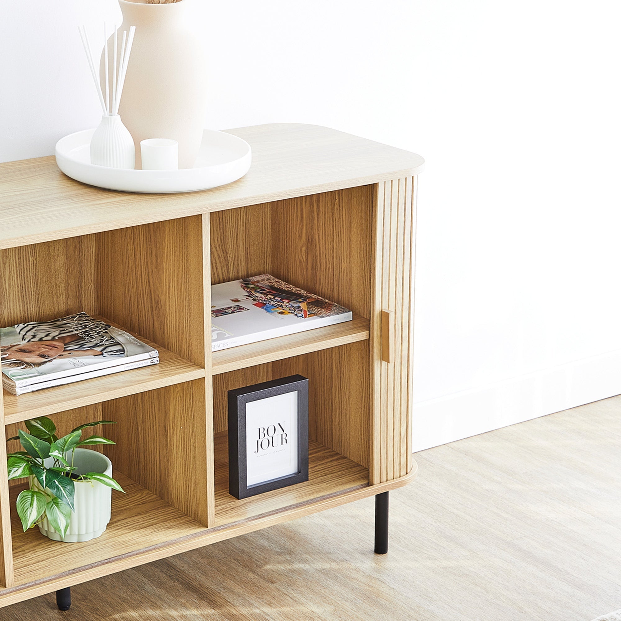 Haven Sliding Door Sideboard Natural (140cm)