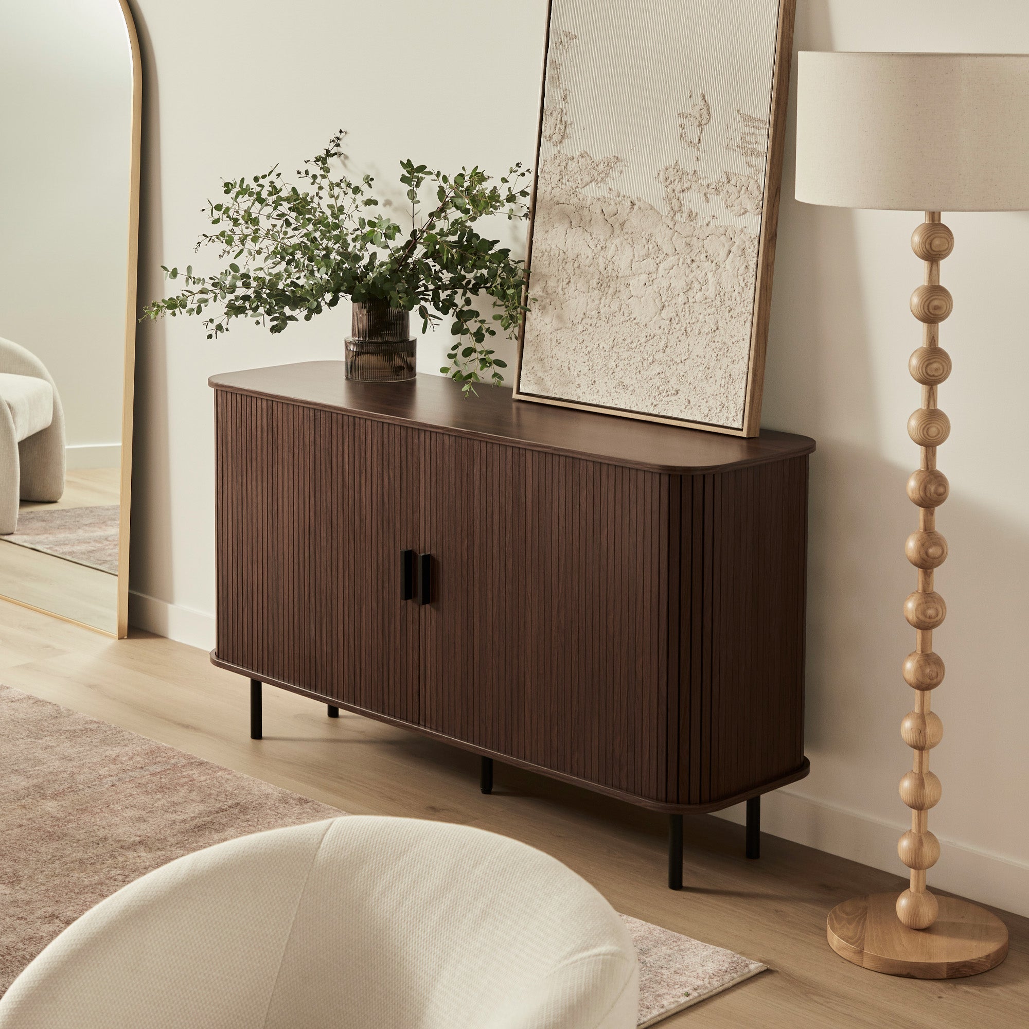 Haven Sliding Door Sideboard Walnut (140cm)