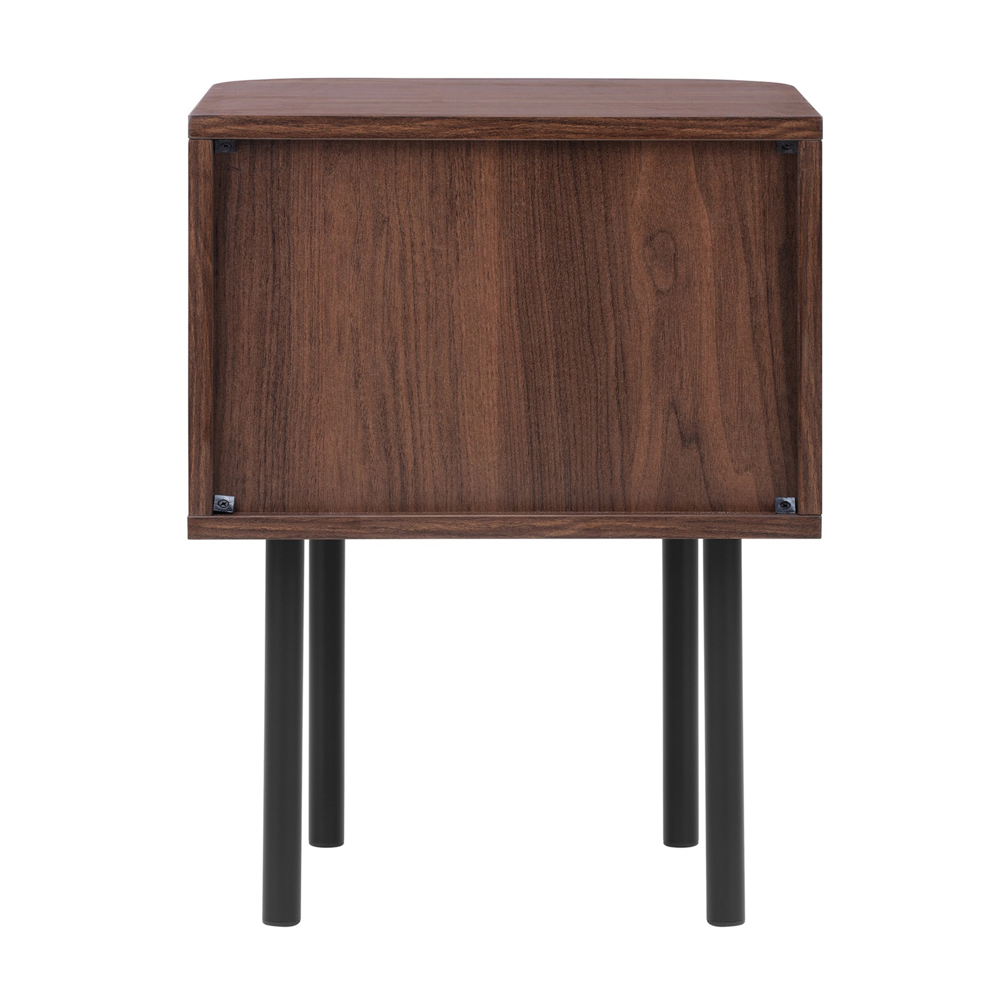 Haven Sliding Door Bedside Table Walnut (Set of 2)